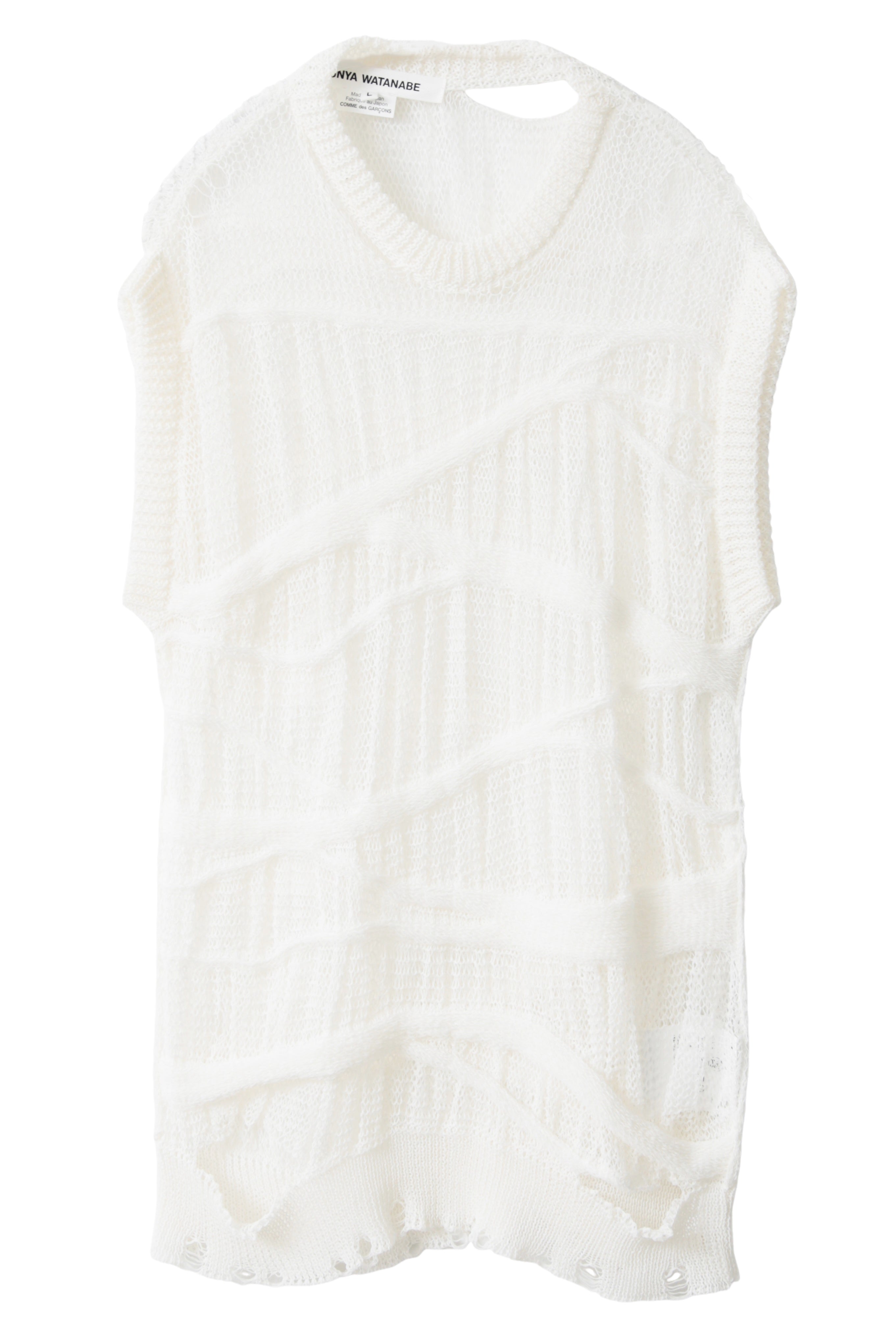 JUNYA WATANABE SLEEVELESS CRAZY MESH SWEATER – THE ELEPHANT
