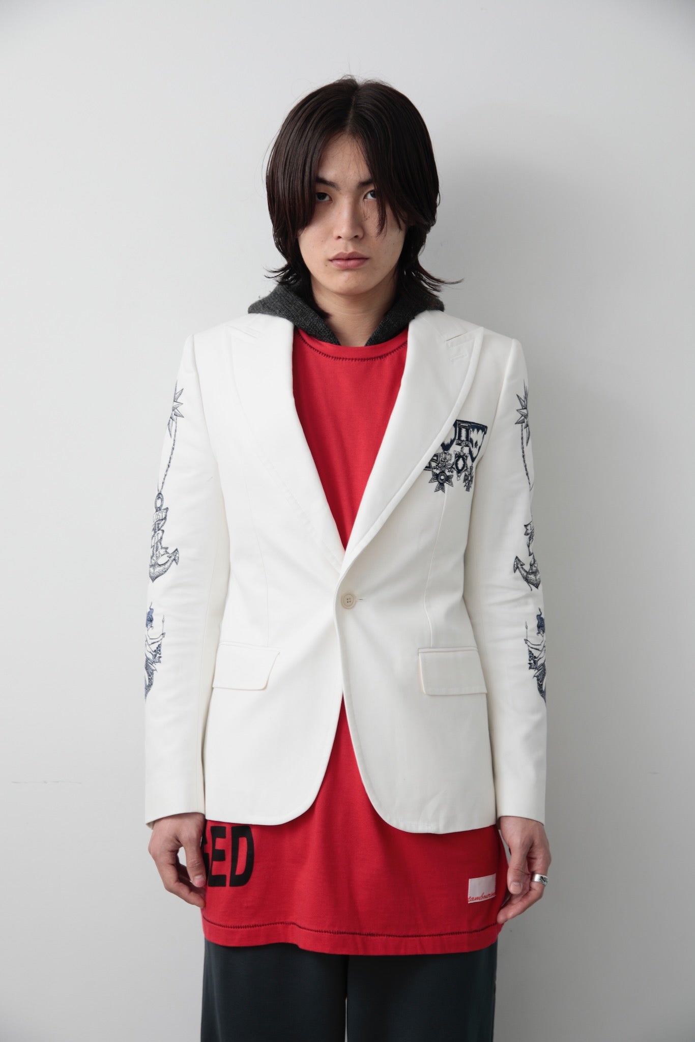 2000s ALEXANDER MCQUEEN EMBROIDERY TAILORED JACKET
