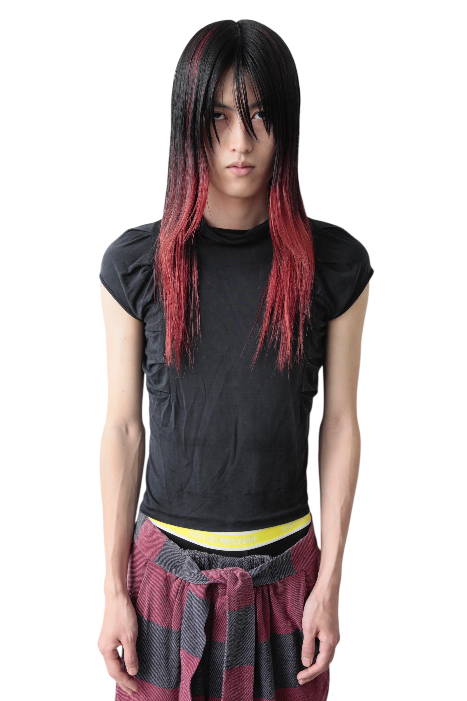 YVES SAINT LAURENT rive gauche　ジレ　ベスト YVES SAINT LAURENT RIVE GAUCHE GATHER NO SLEEVE TOP – THE