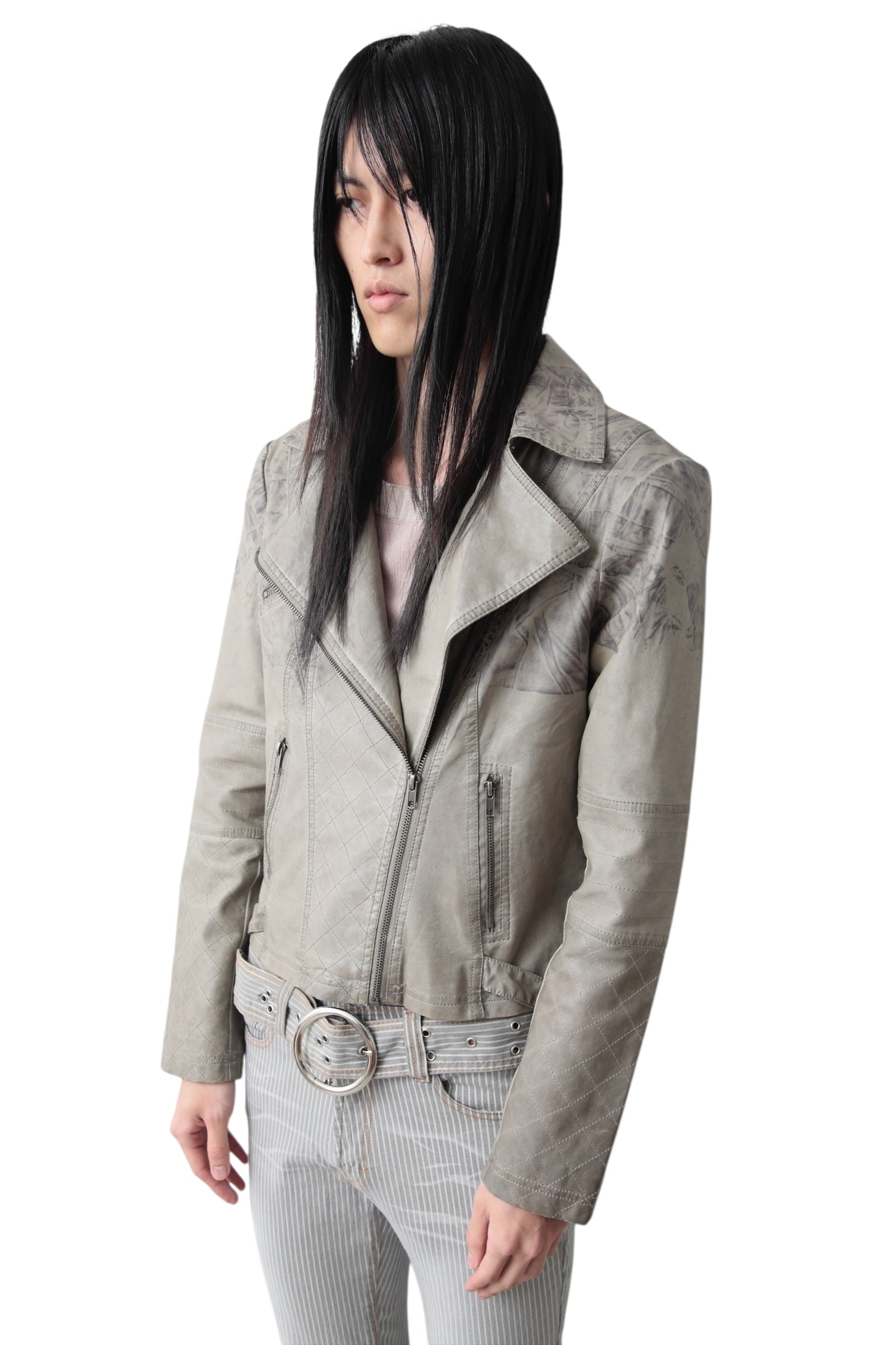 DOUBLE BREASTED SKID RIDERS JACKET