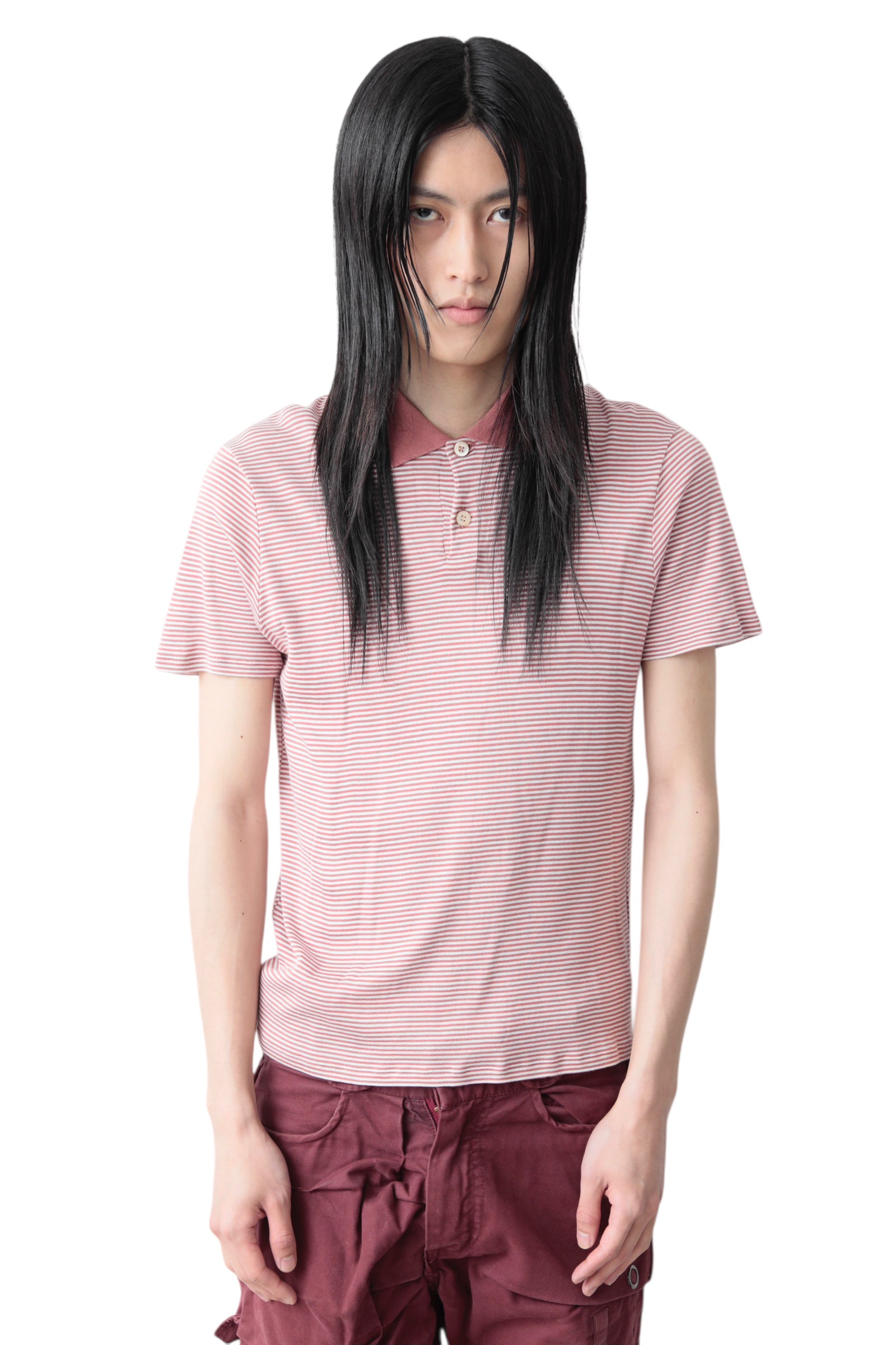 PRADA BORDER COTTON POLO