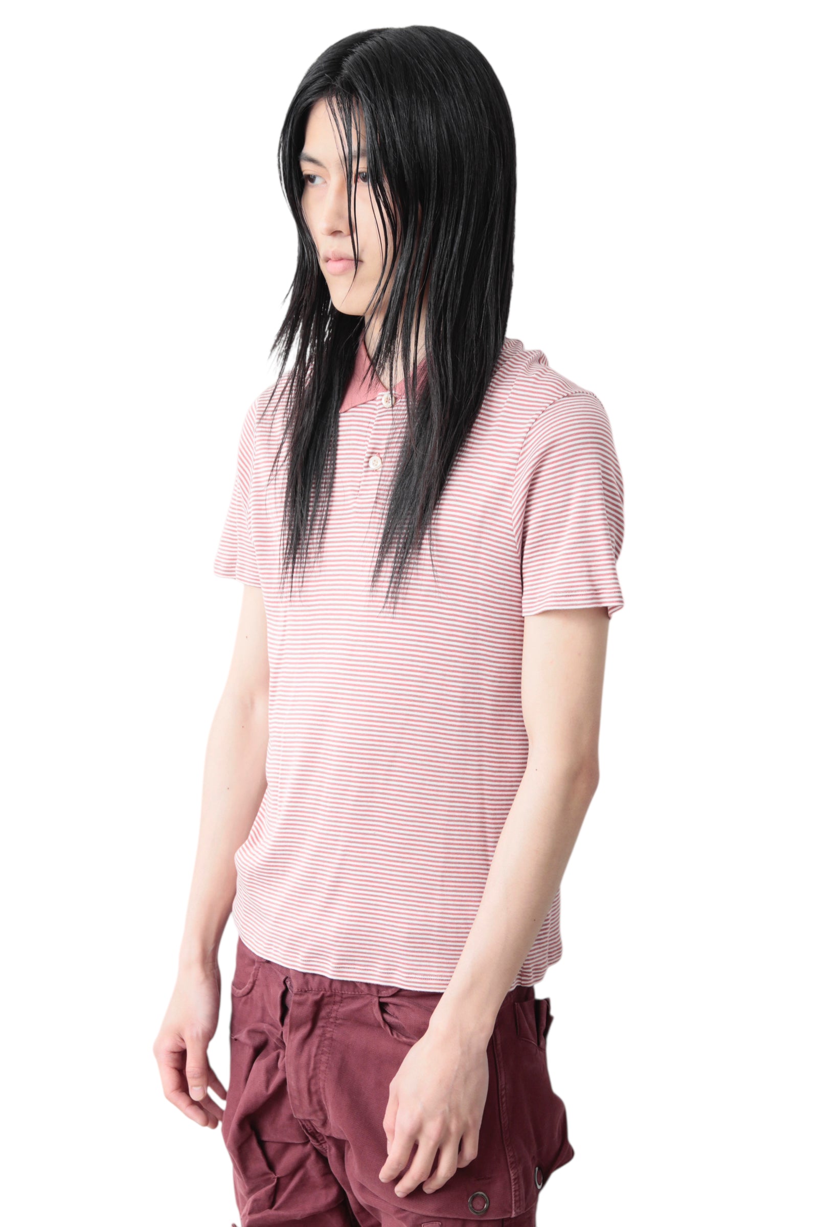 PRADA BORDER COTTON POLO