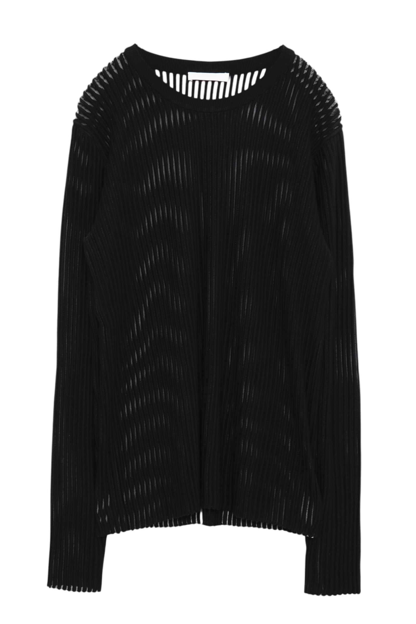HELMUT LANG SHEER STRIPE CREWNECK