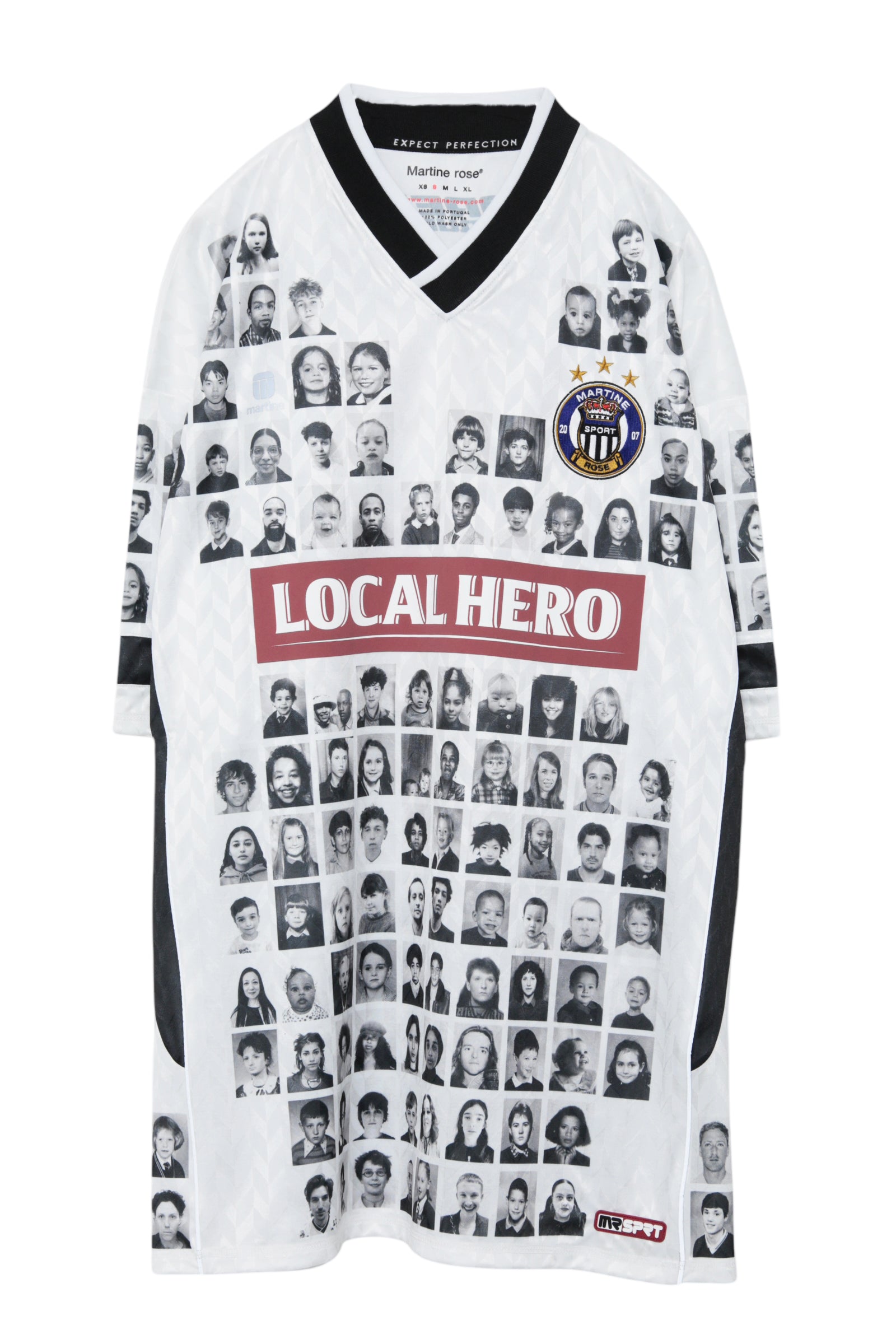 MARTINE ROSE PRINTED FOOTBALL TOP