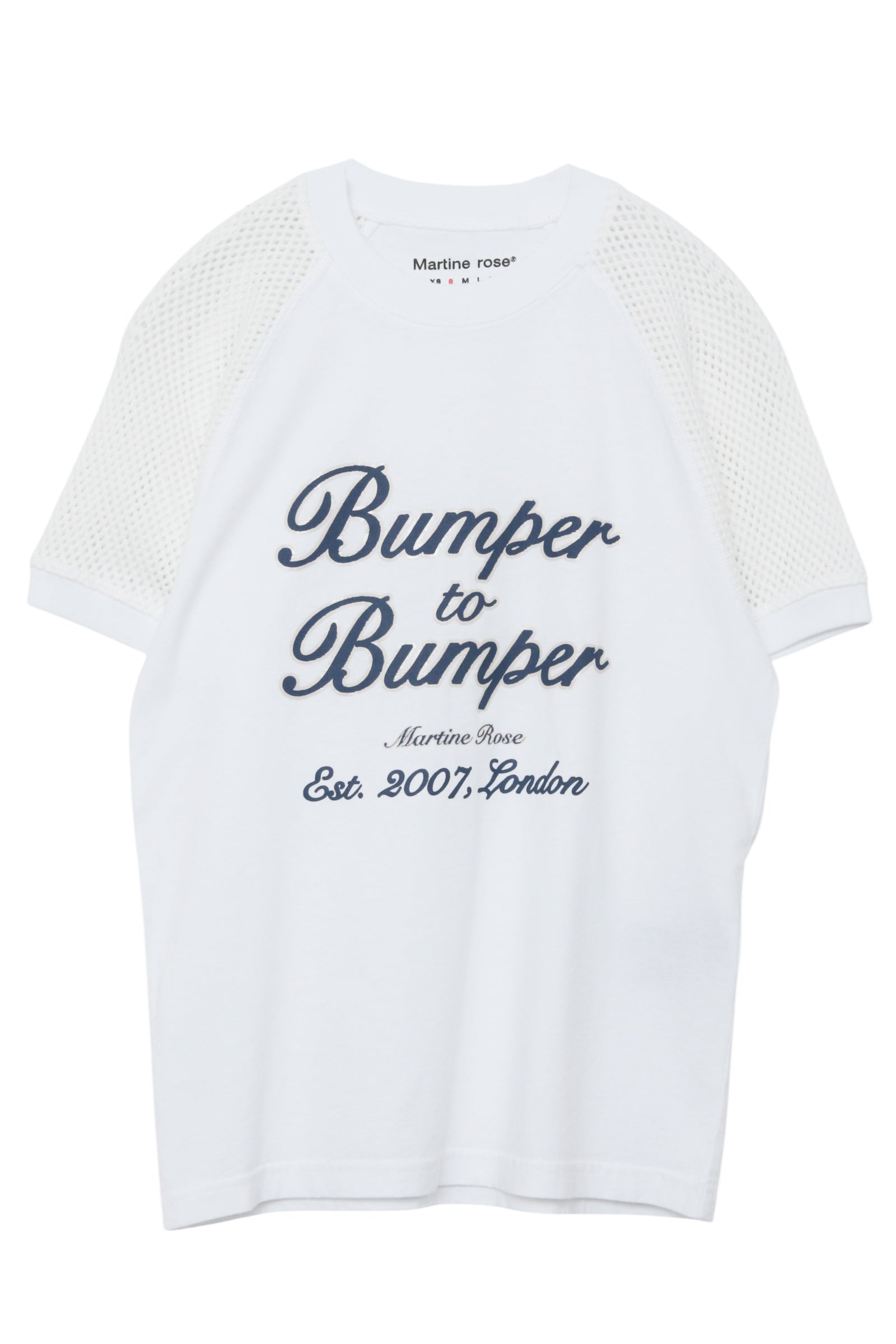 MARTINE ROSE STRING VEST SHRUNKEN T-SHIRT