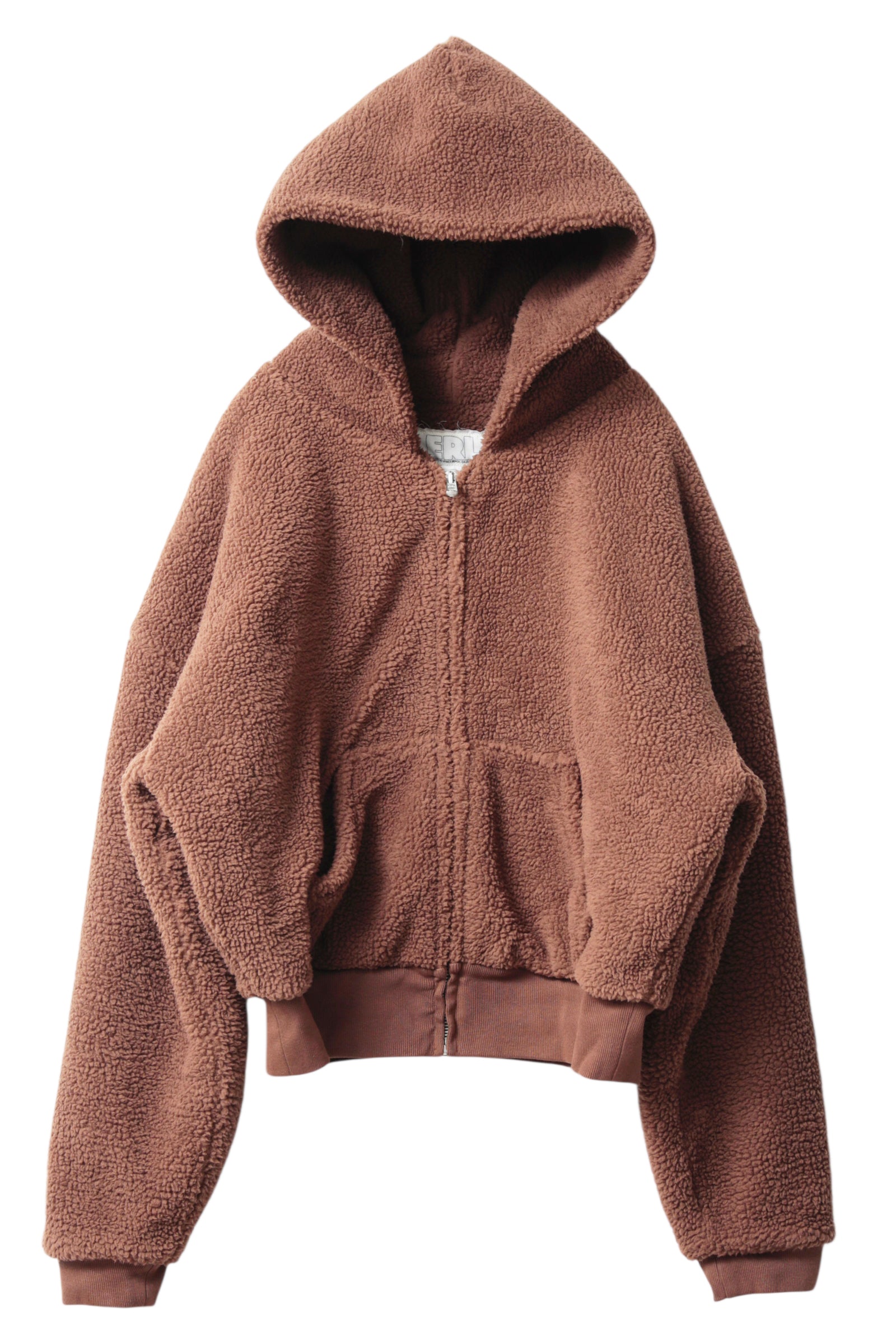 ERL TERRY FLEECE ZIPPED HOODIE