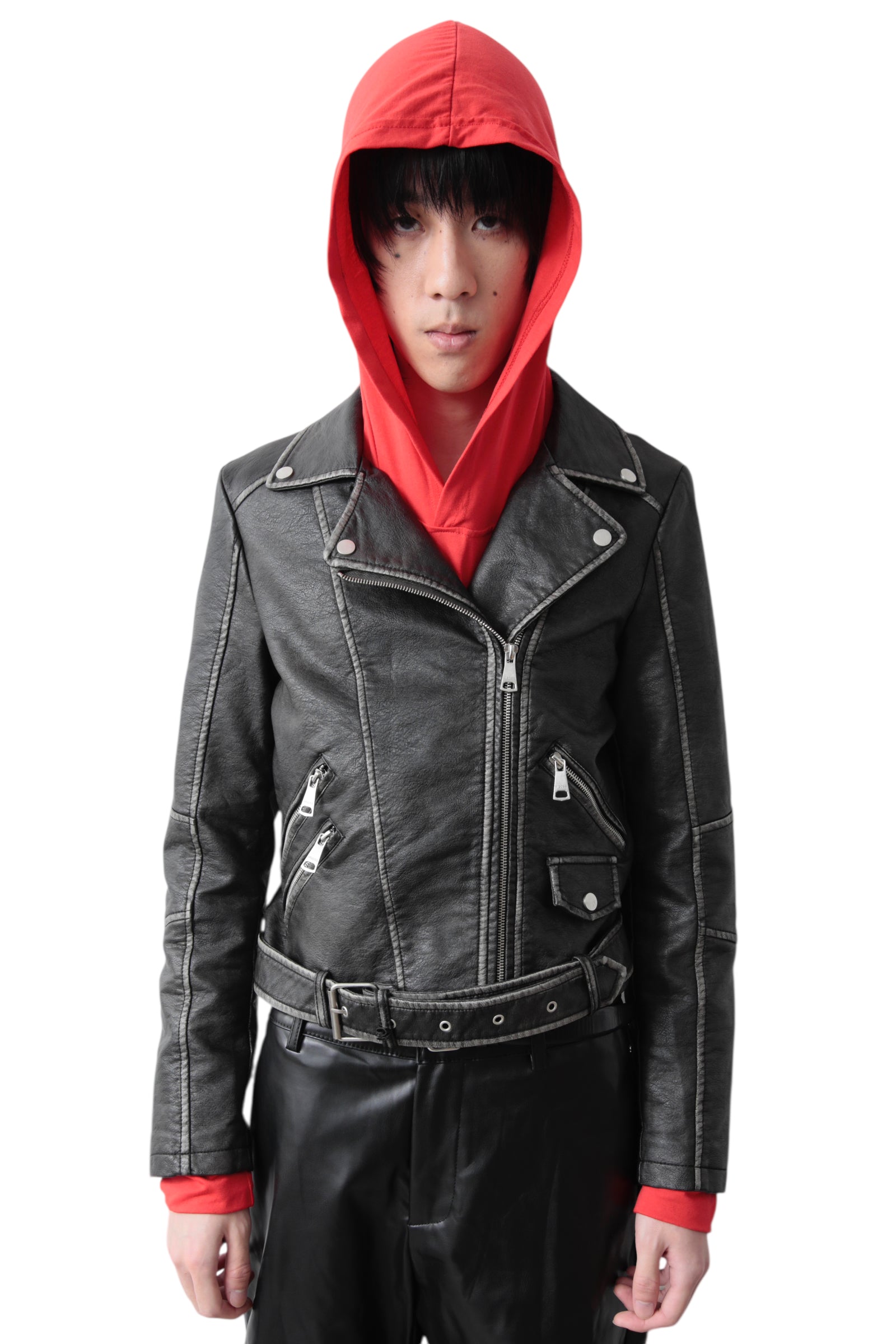BELTED RIDERS JACKET