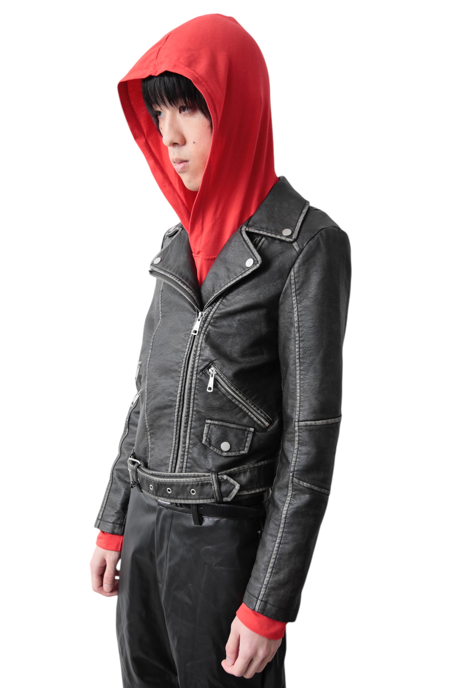 BELTED RIDERS JACKET