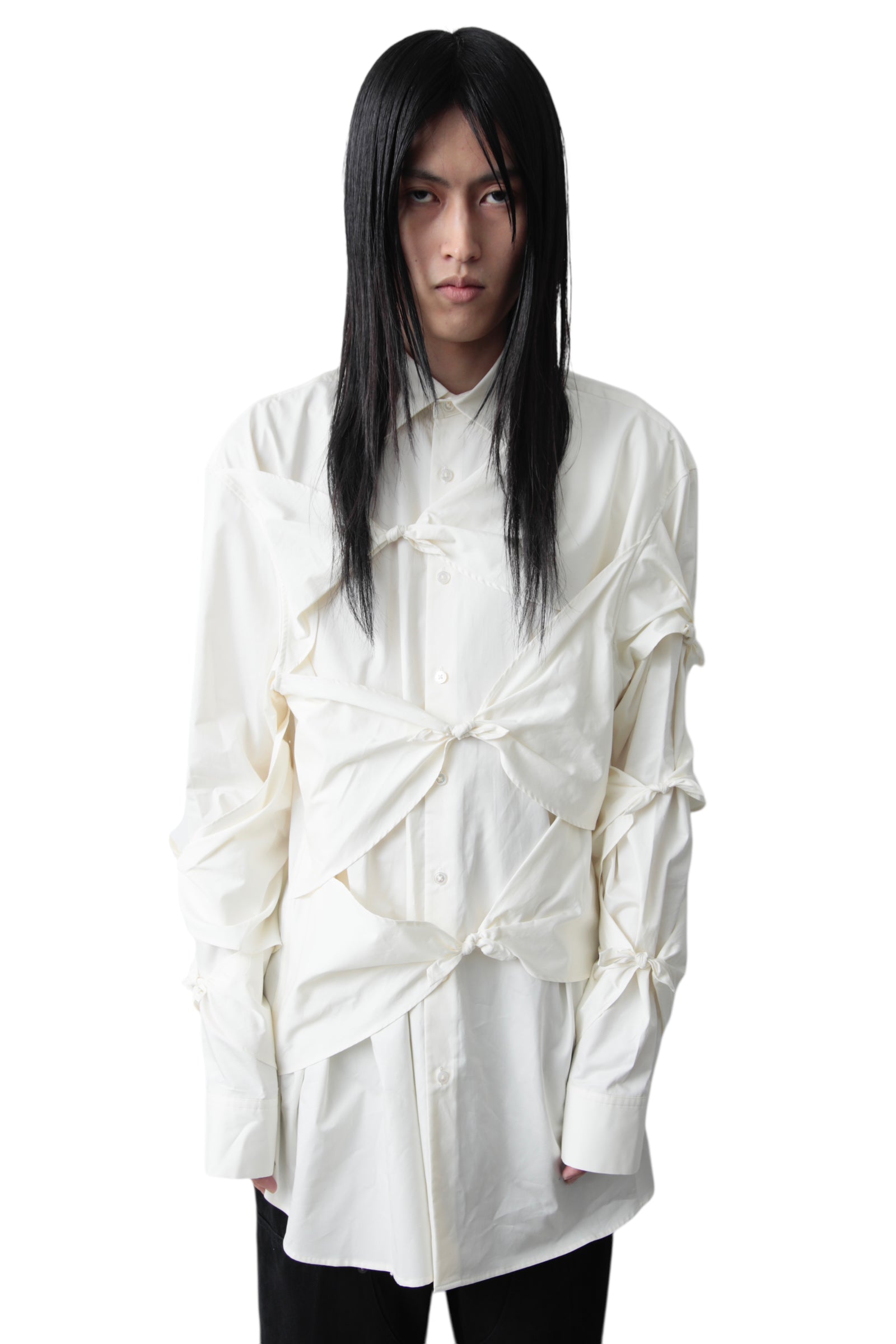 KEISUKE YOSHIDA RIBBON SHIRT NEW