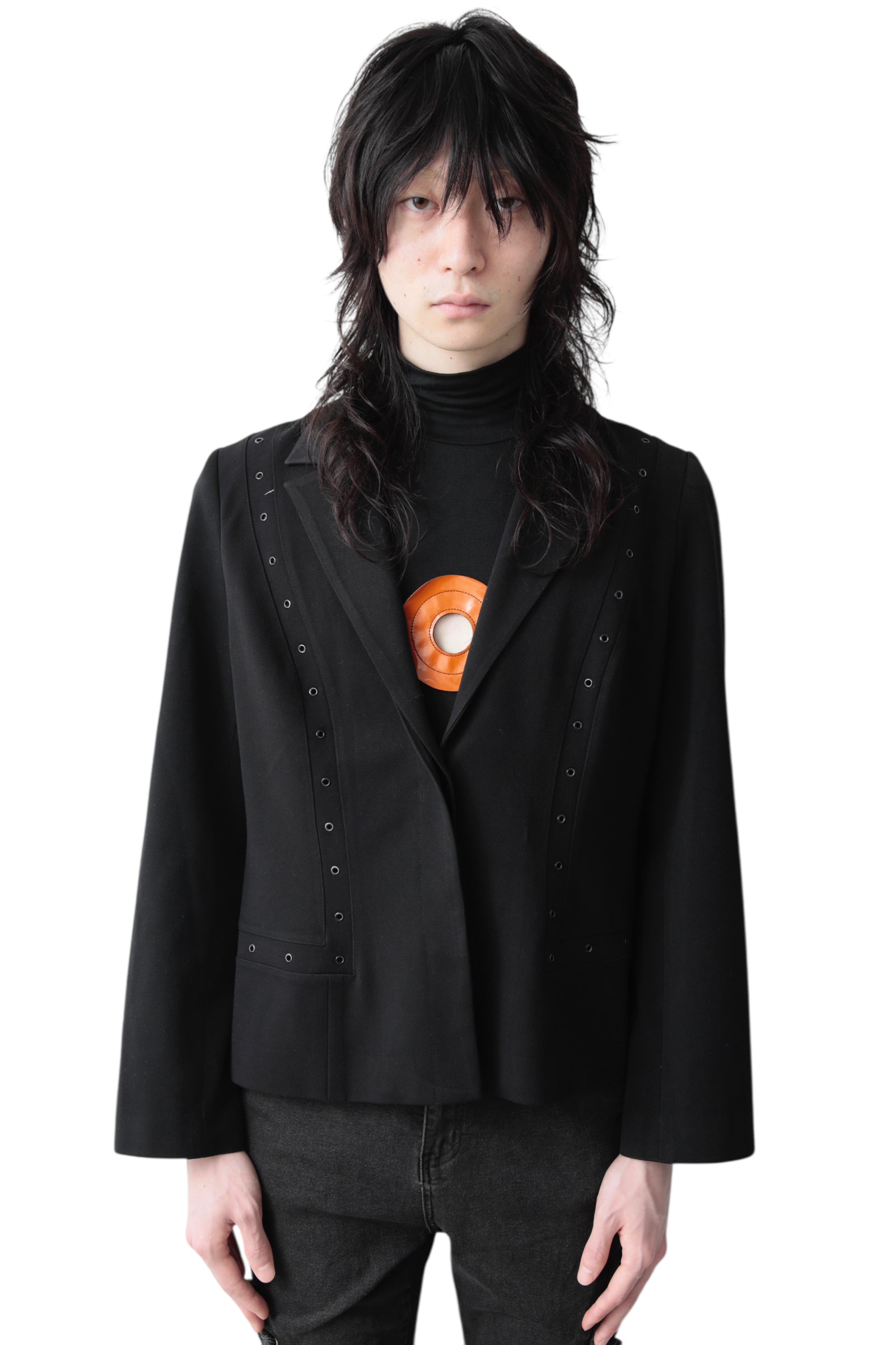 EYELET FLARE SLEEVE JACKET