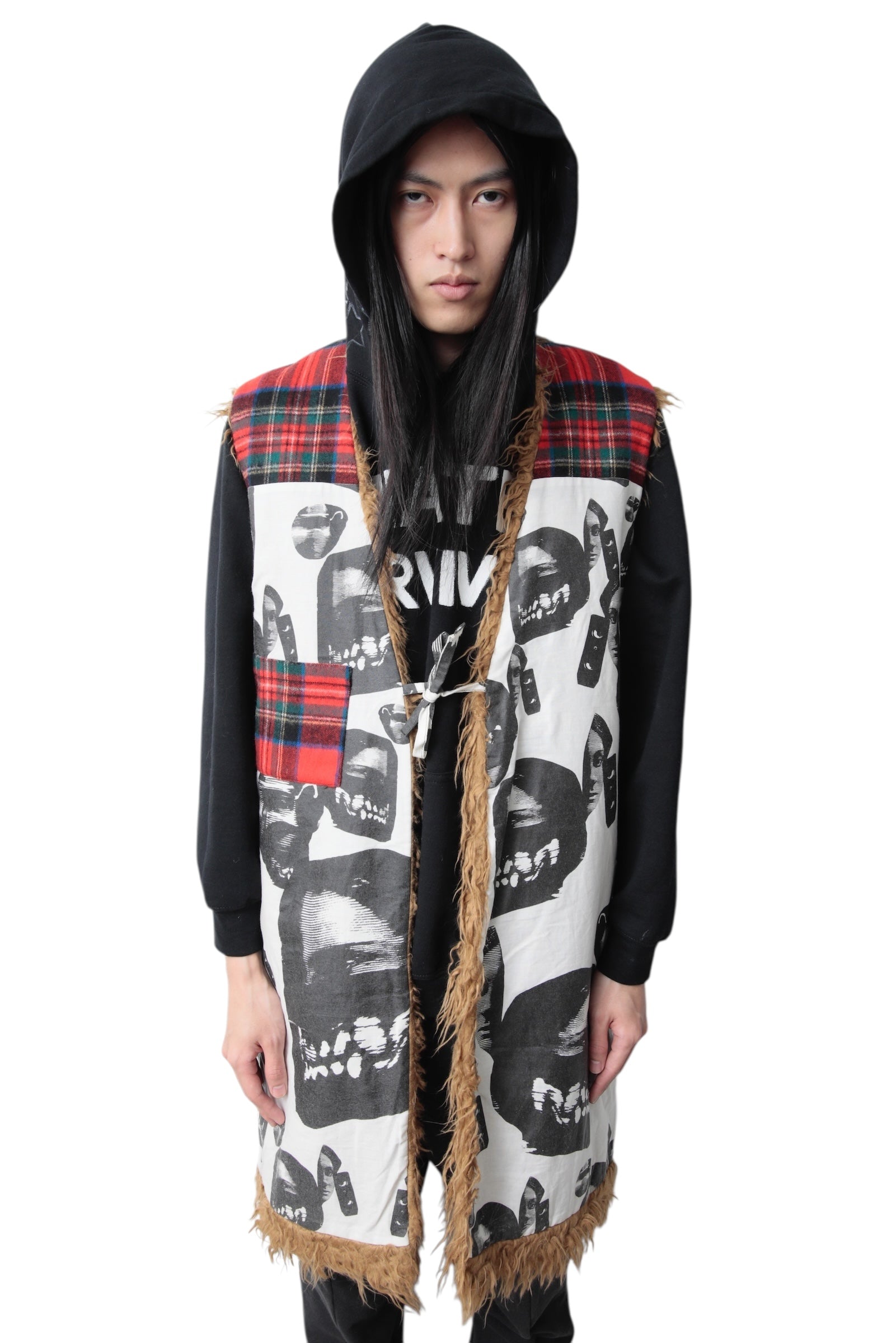 FABRICS INTERSEASON FUR LONG VEST