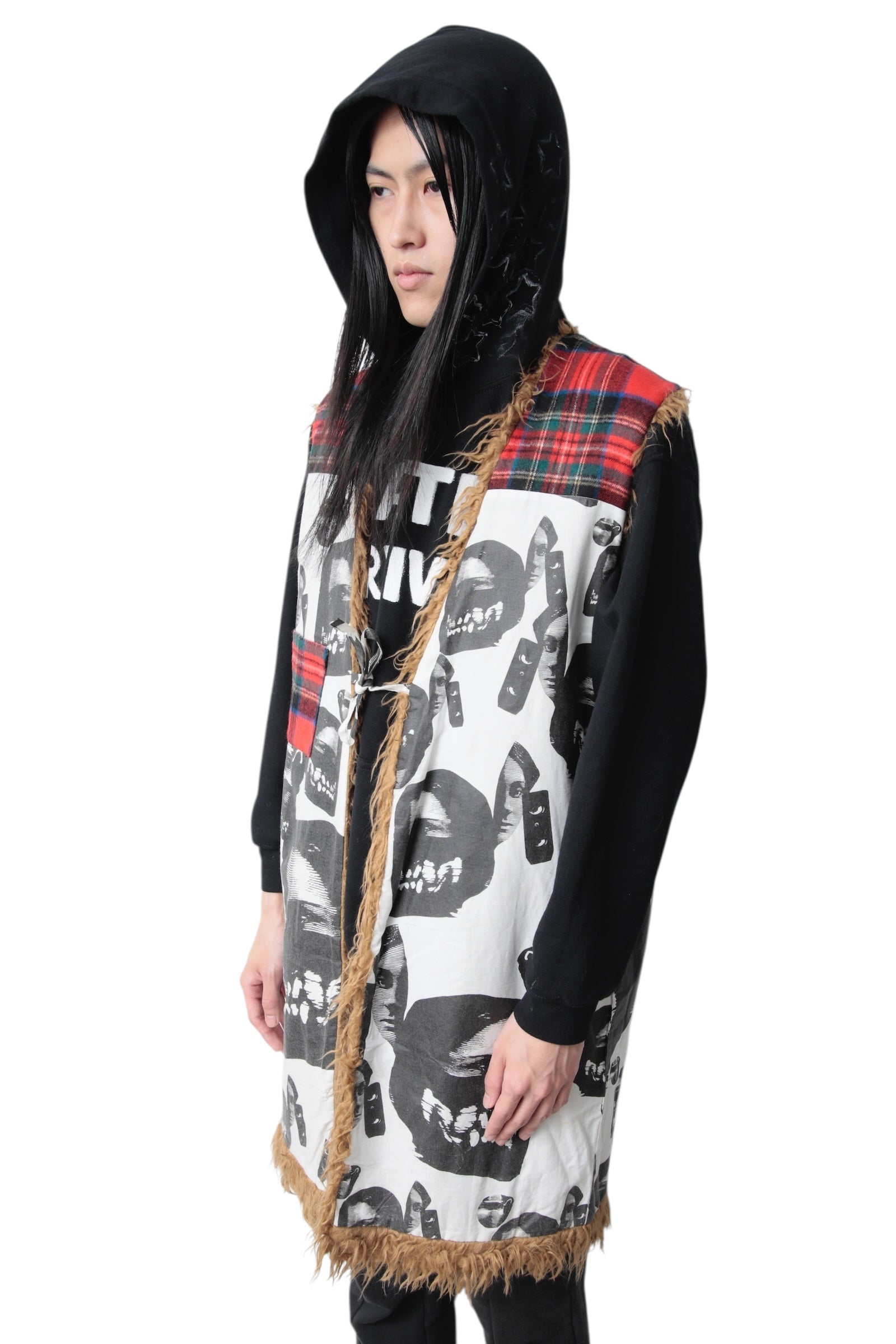 FABRICS INTERSEASON FUR LONG VEST