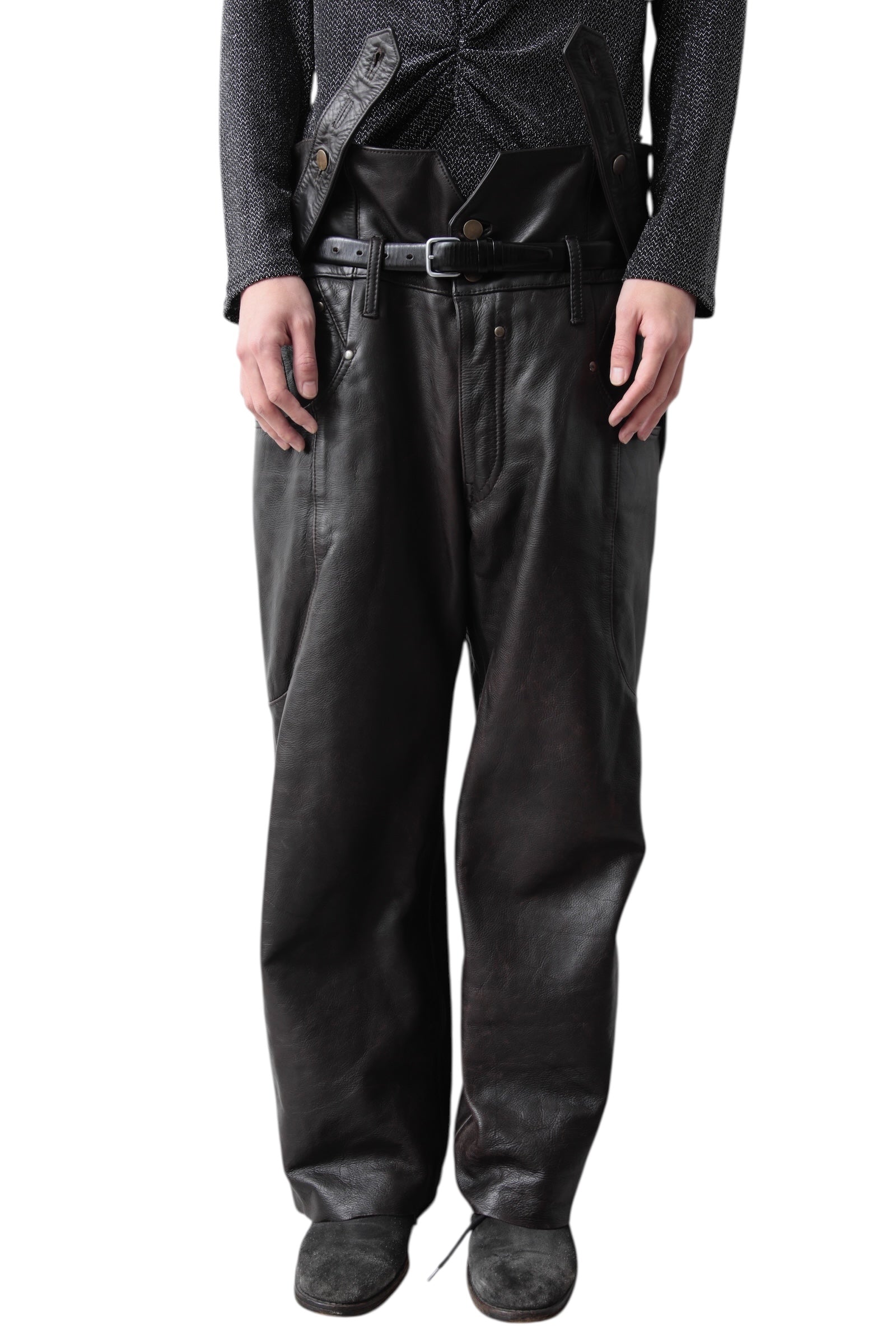 Cow Leather Wide Overall