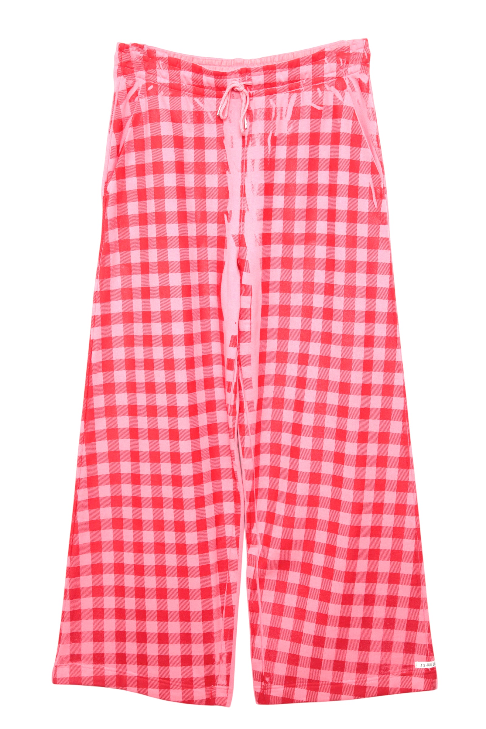 TSTS GINGHAM PRINT SWEAT PANTS