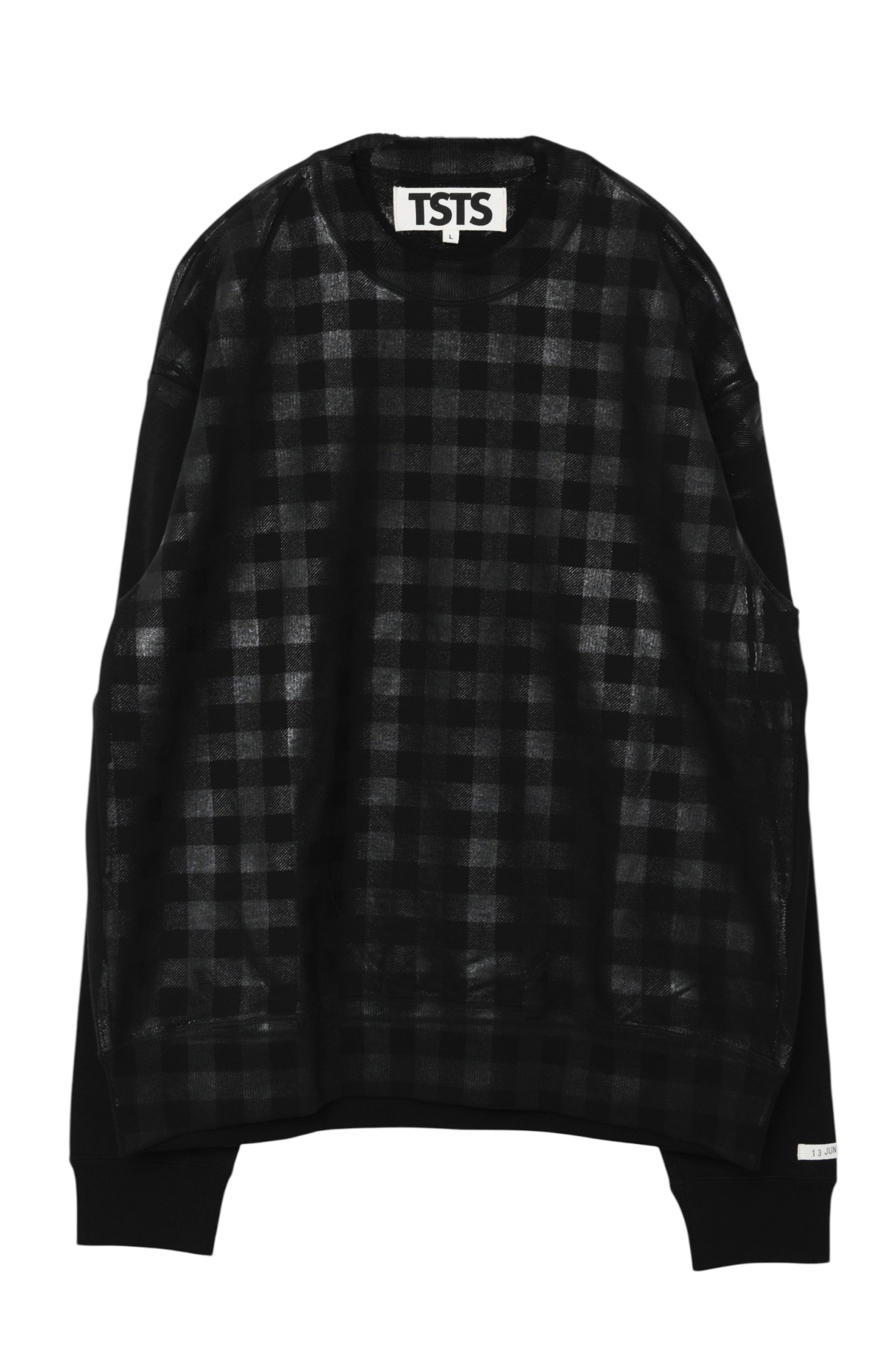 TSTS GINGHAM PRINT SWEAT SHIRT