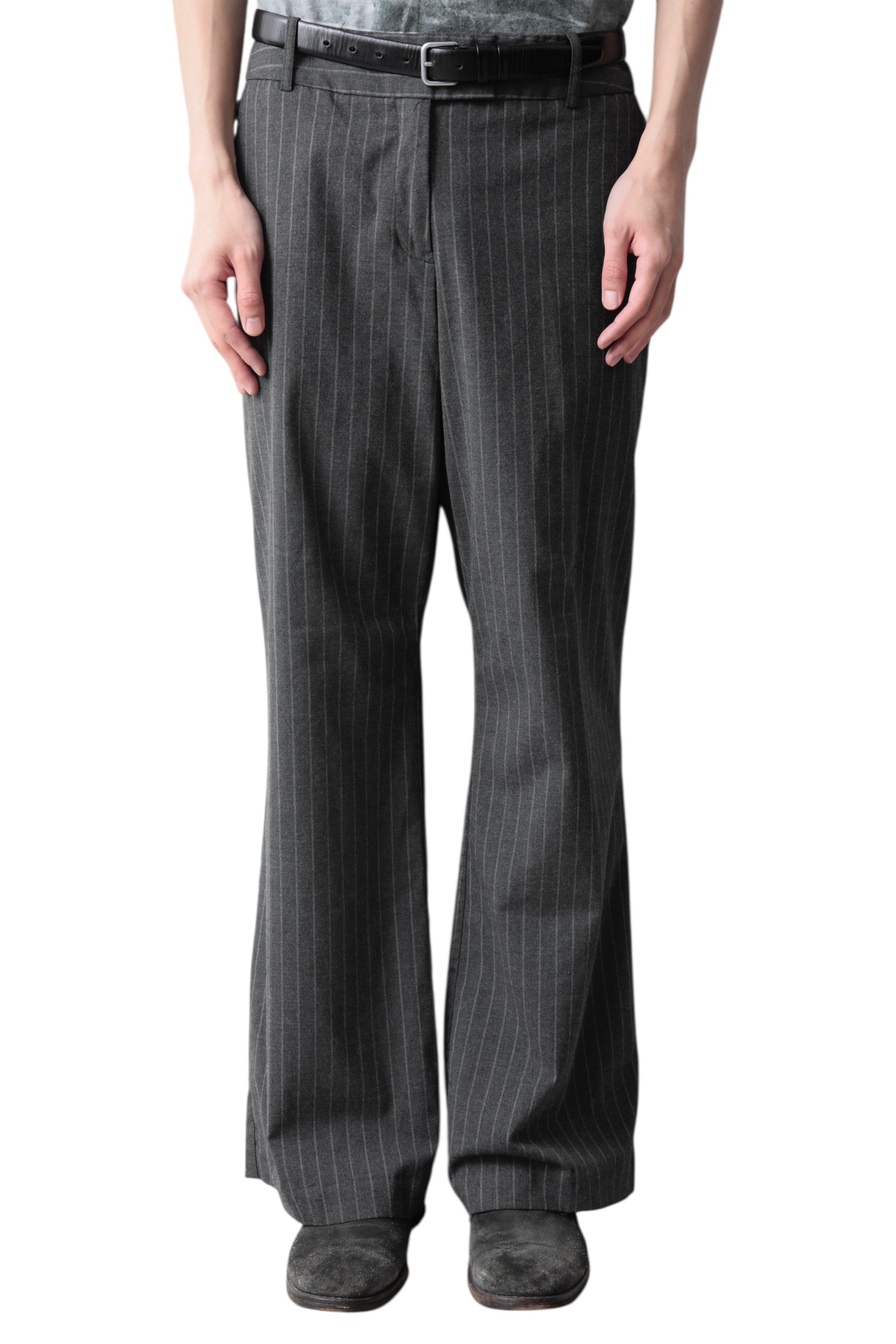 GRAY STRIPE SLACKS