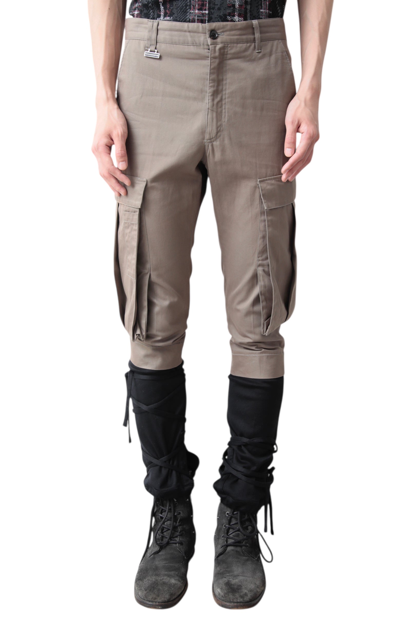 KRIS VAN ASSCHE STRING SWITCHING CARGO PANTS