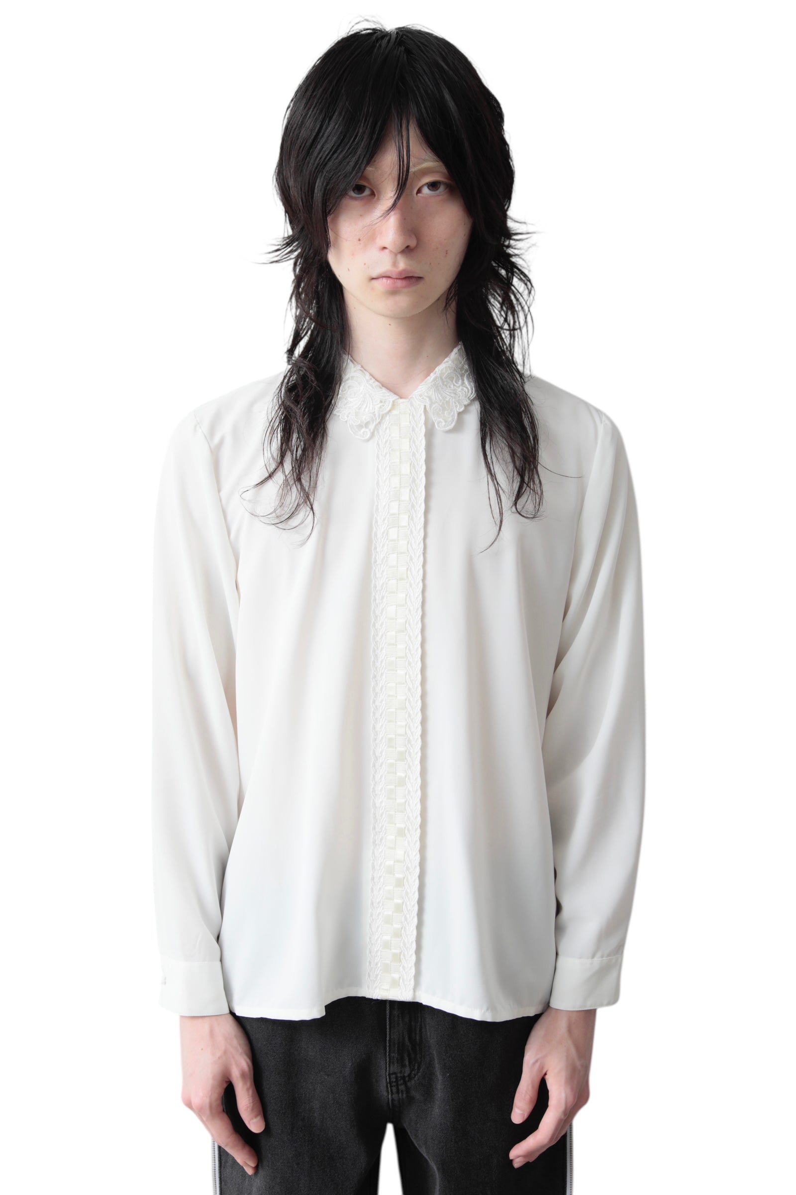 Lace Collar Classic Shirt