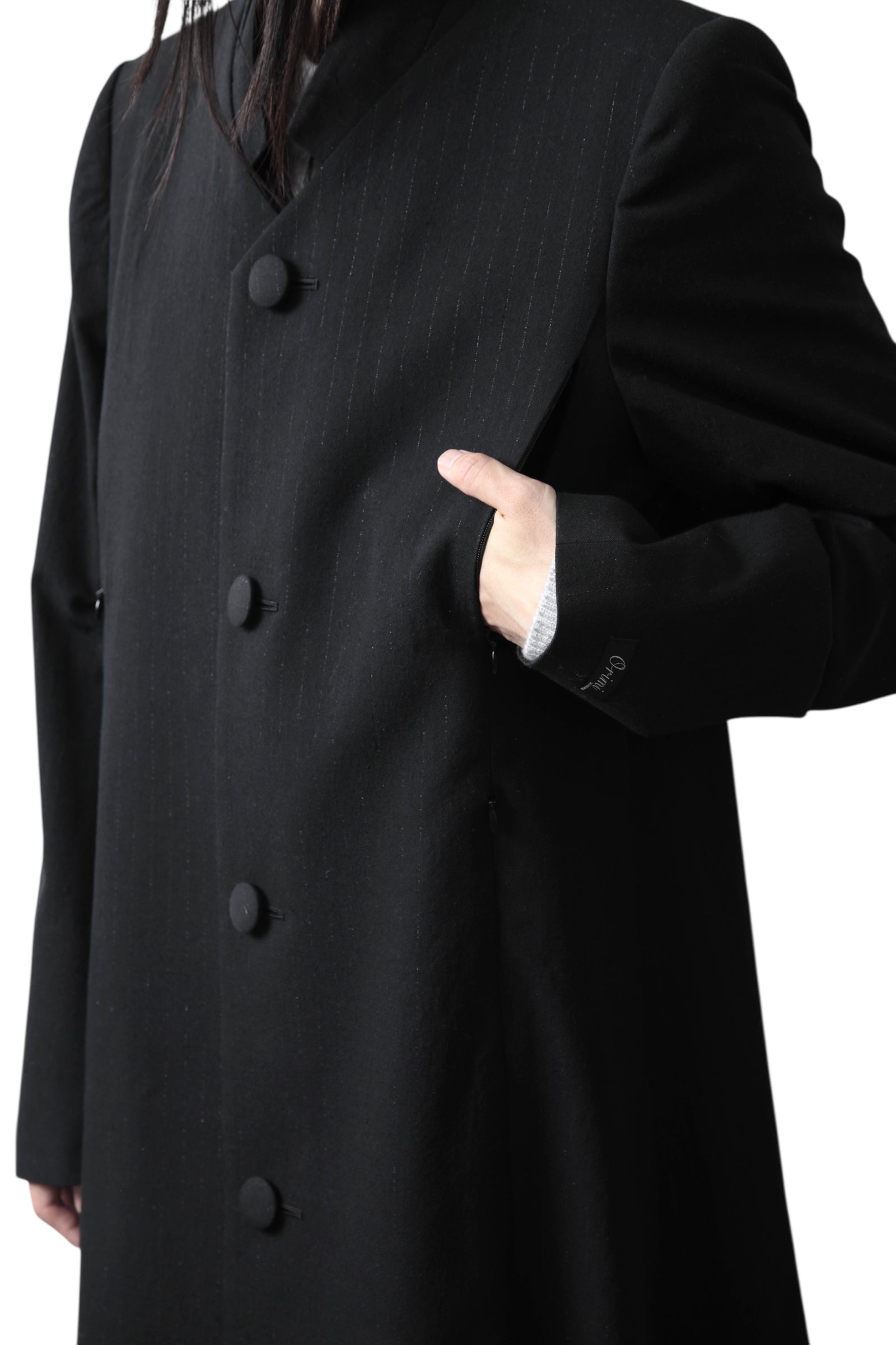 LAME store exclusive ORIMI SUITING MAXI COAT – THE ELEPHANT