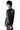 LEATHER SWITCHING MOCK NECK SWEATER