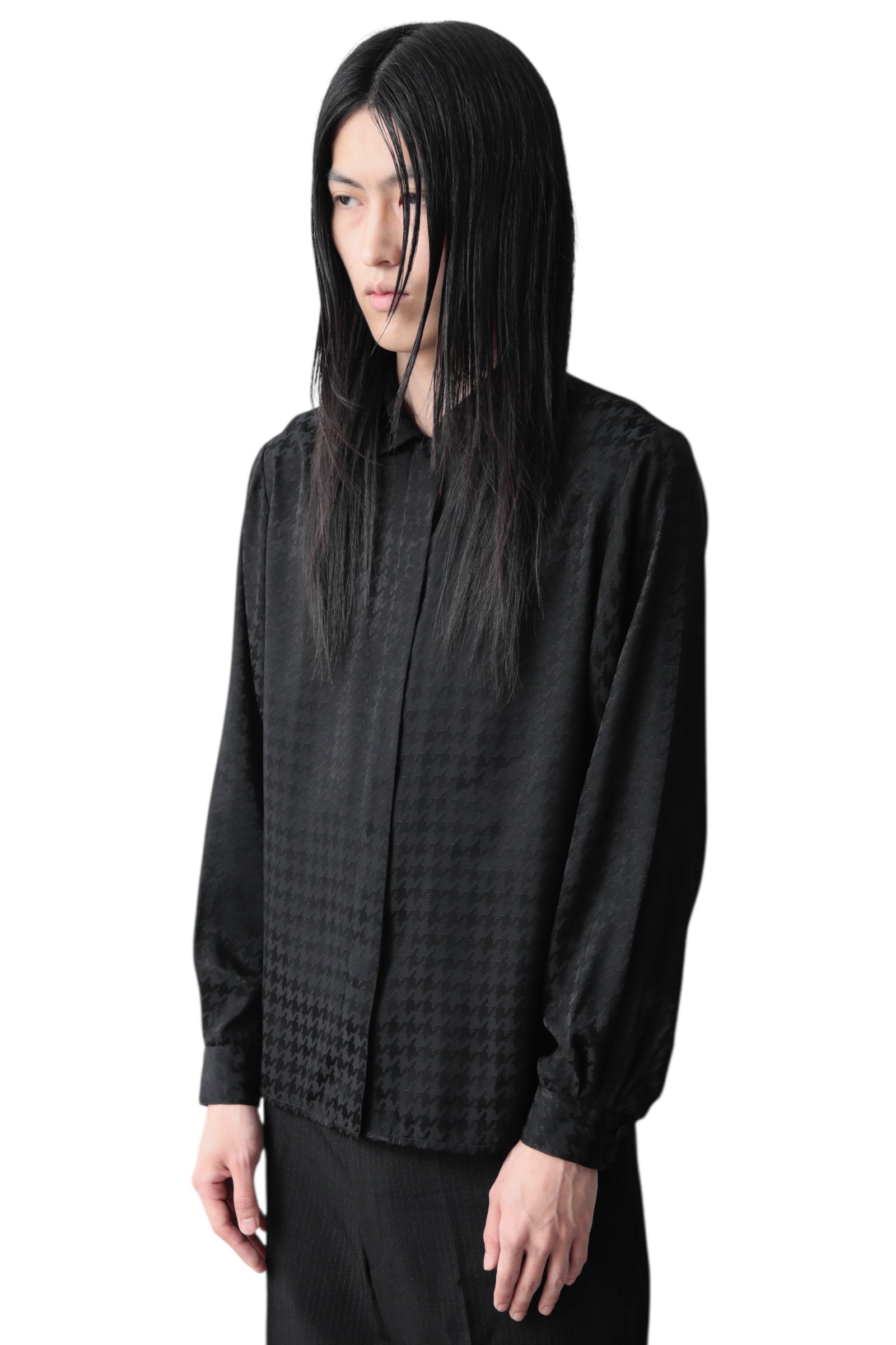 HOUNDSTOOTH FLY FRONT SHIRT