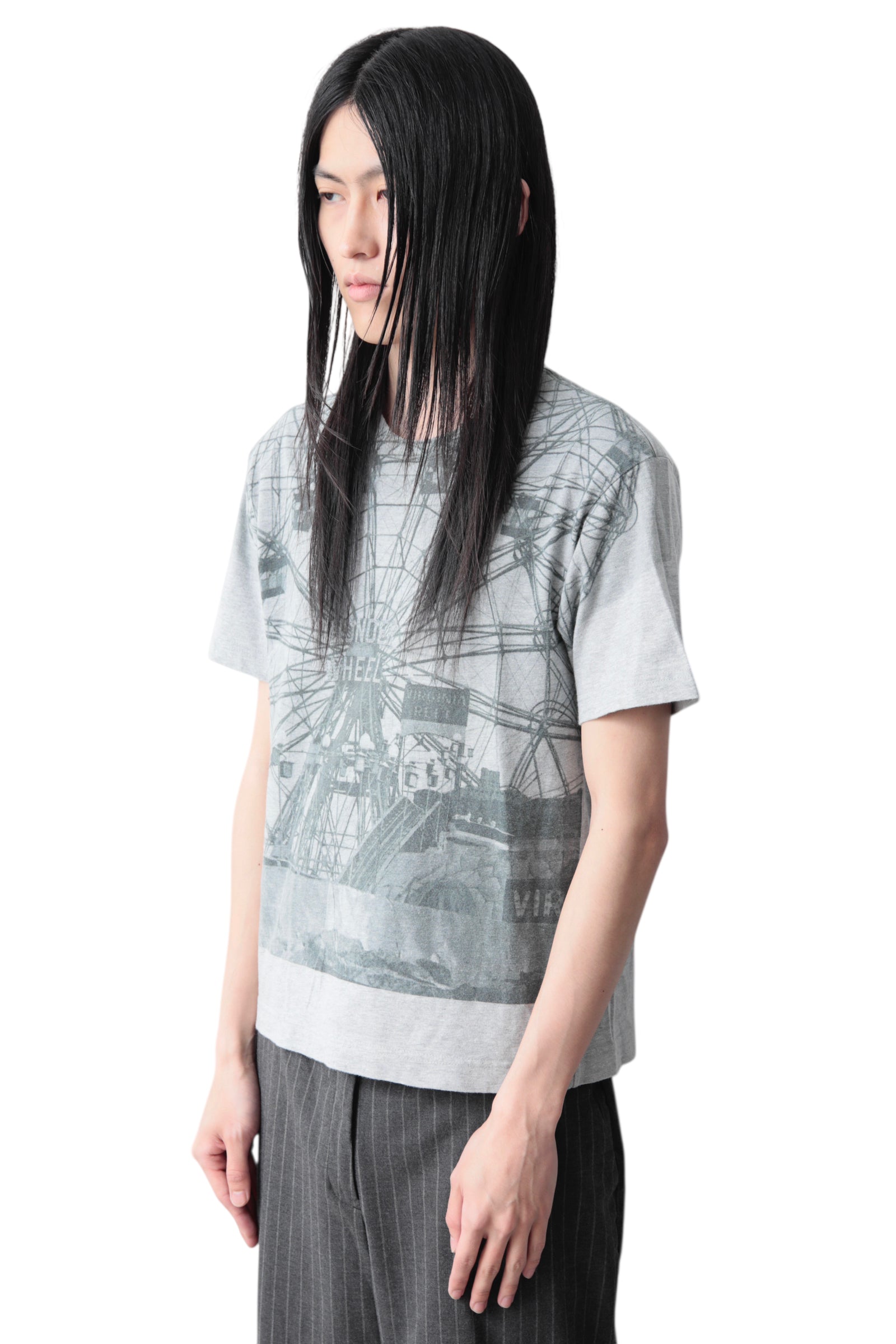 AD2005 COMME DES GARCONS HOMME FERRIS WHEEL GRAPHIC T-SHIRT