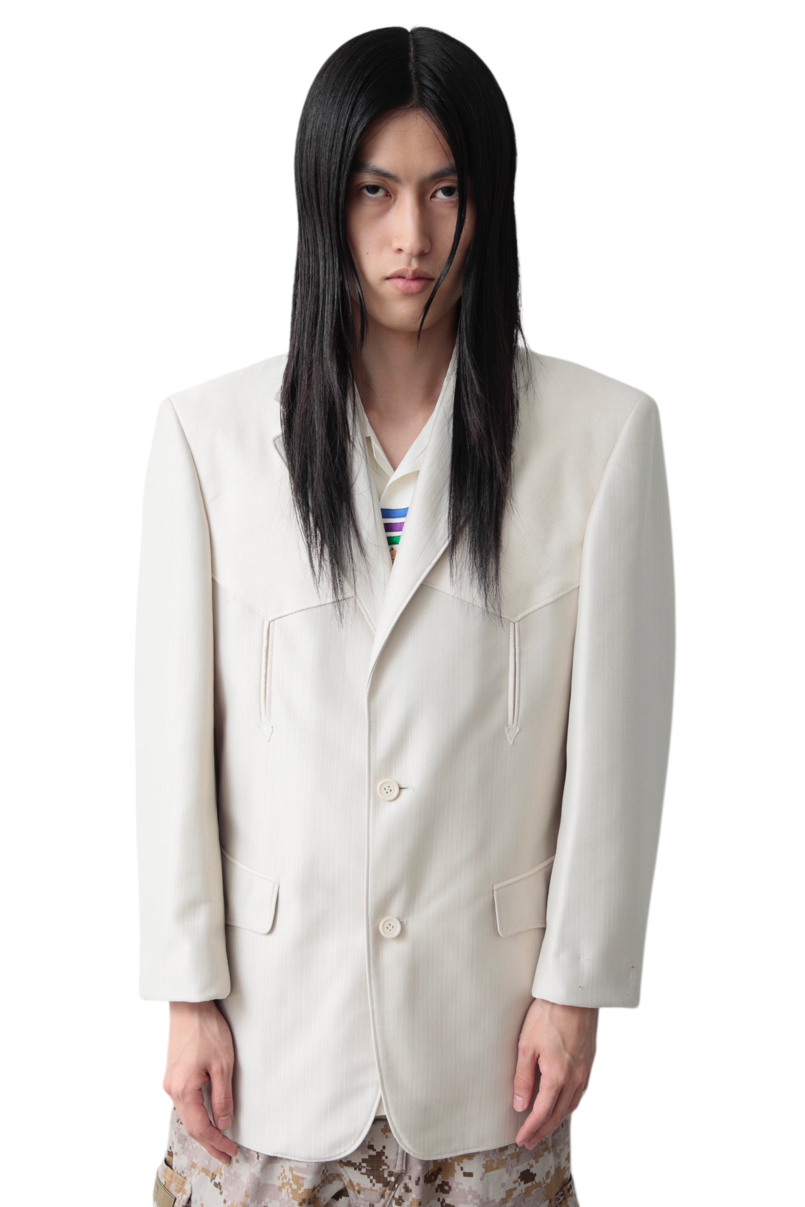 POWER SHOULDER WESTERN TAILORED JACKET