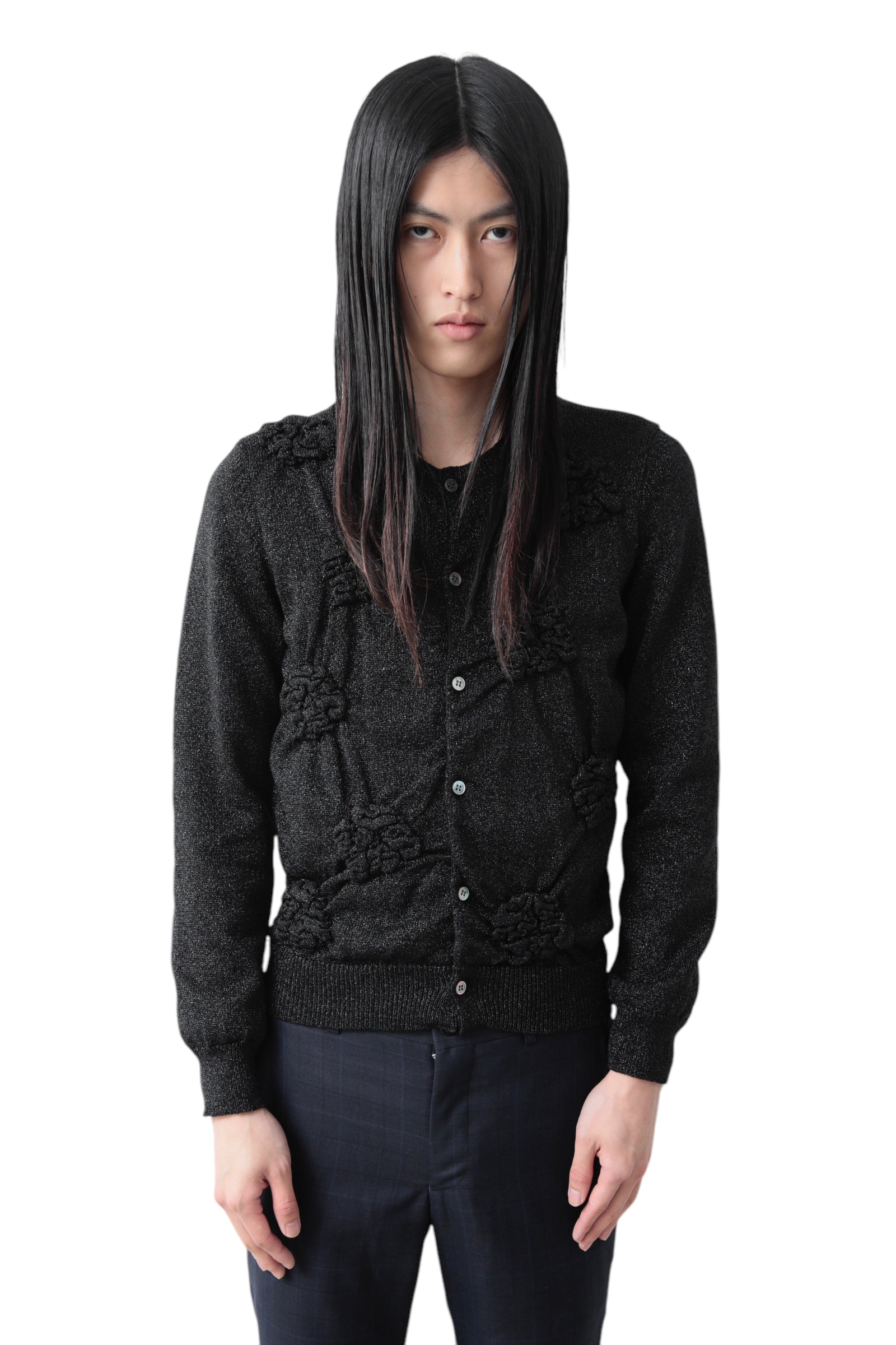 COMME DES GARCONS COMME DES GARCONS GATHER LAME CARDIGAN