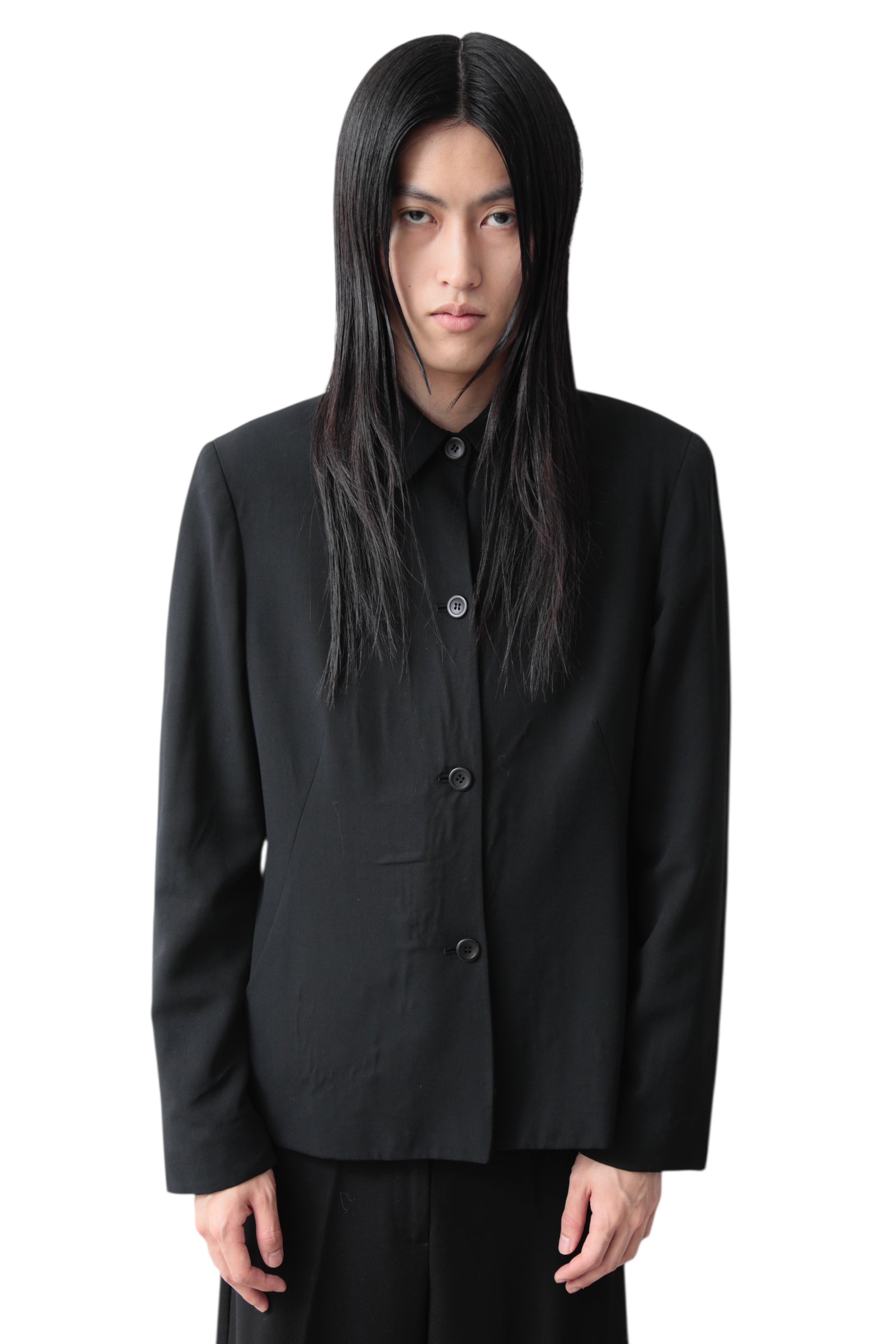 BUTTON UP BOXY BLOUSON