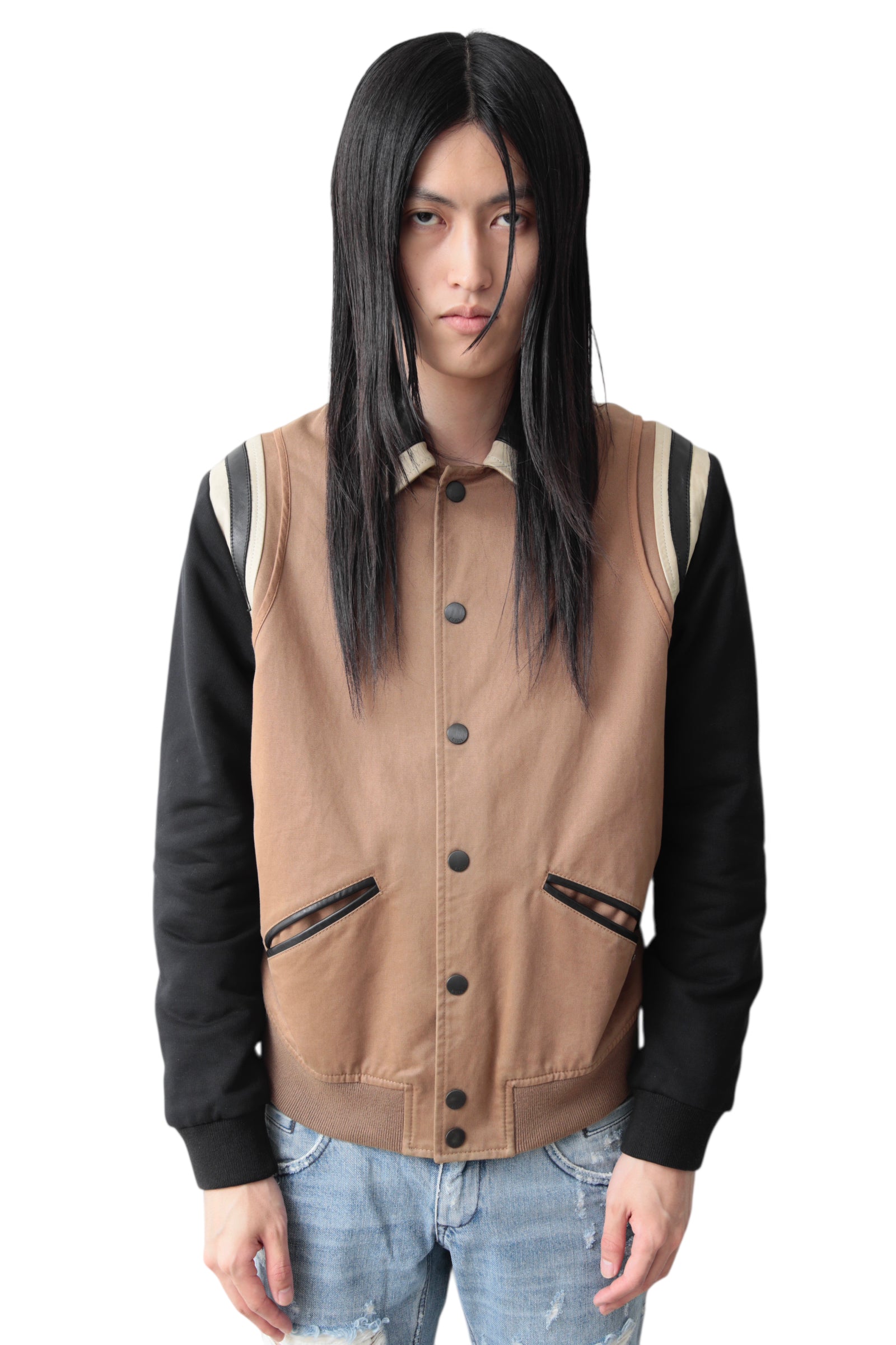 EARLY 2000s DIESEL BUTTON UP STADIUM JACKET