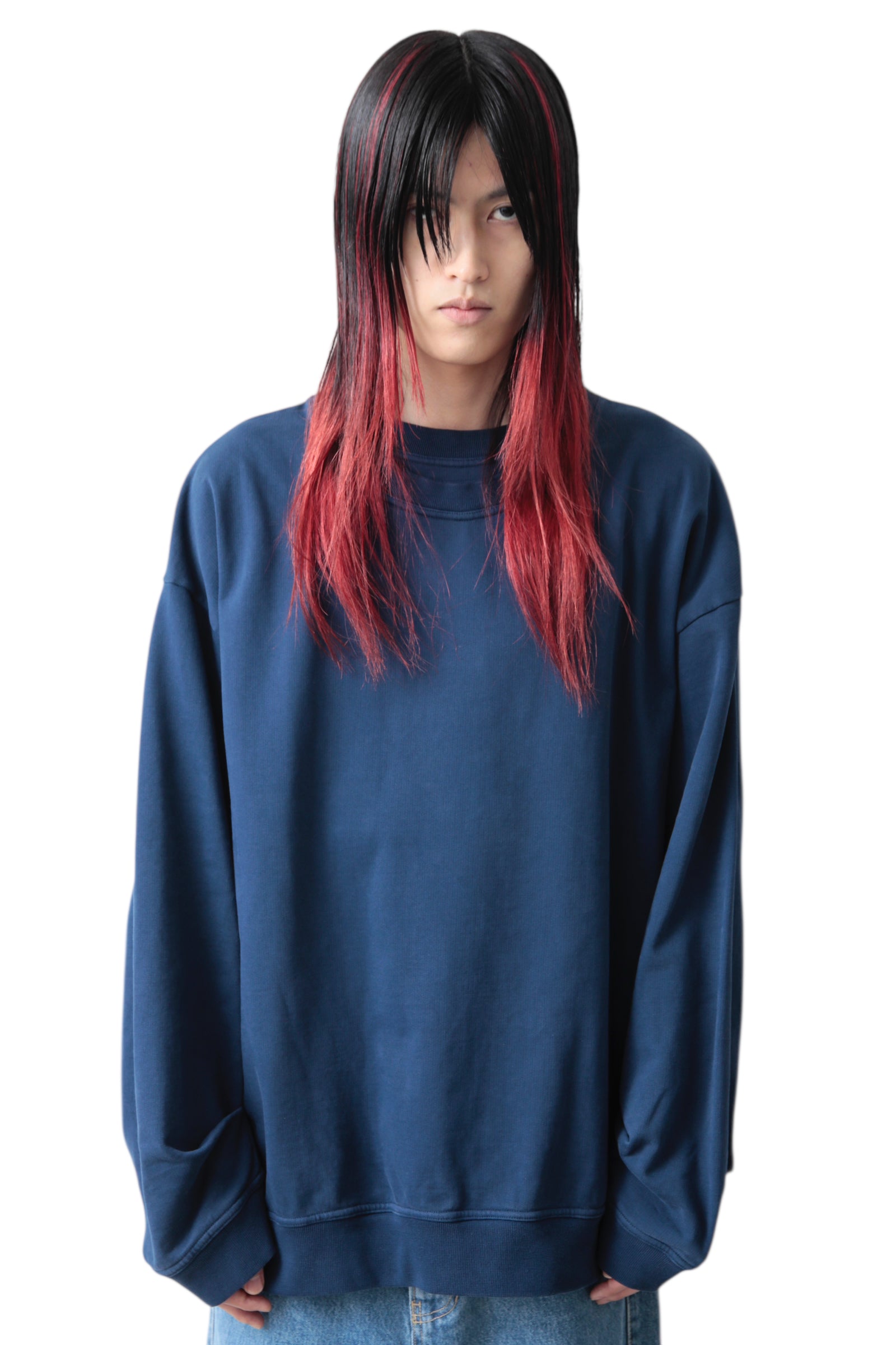 MARINA YEE DOUBLE COLLAR OVERSIZED SWEATSHIRT