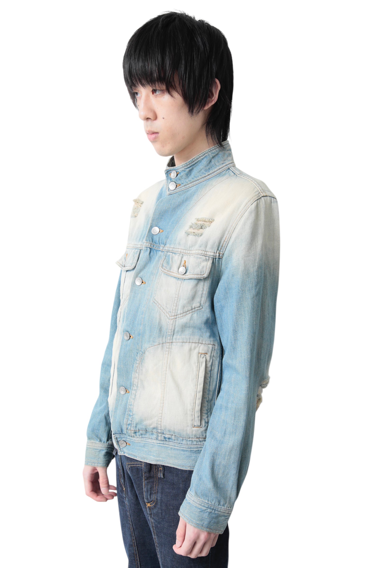 DOLCE&amp;GABBANA FADED DENIM BLOUSON