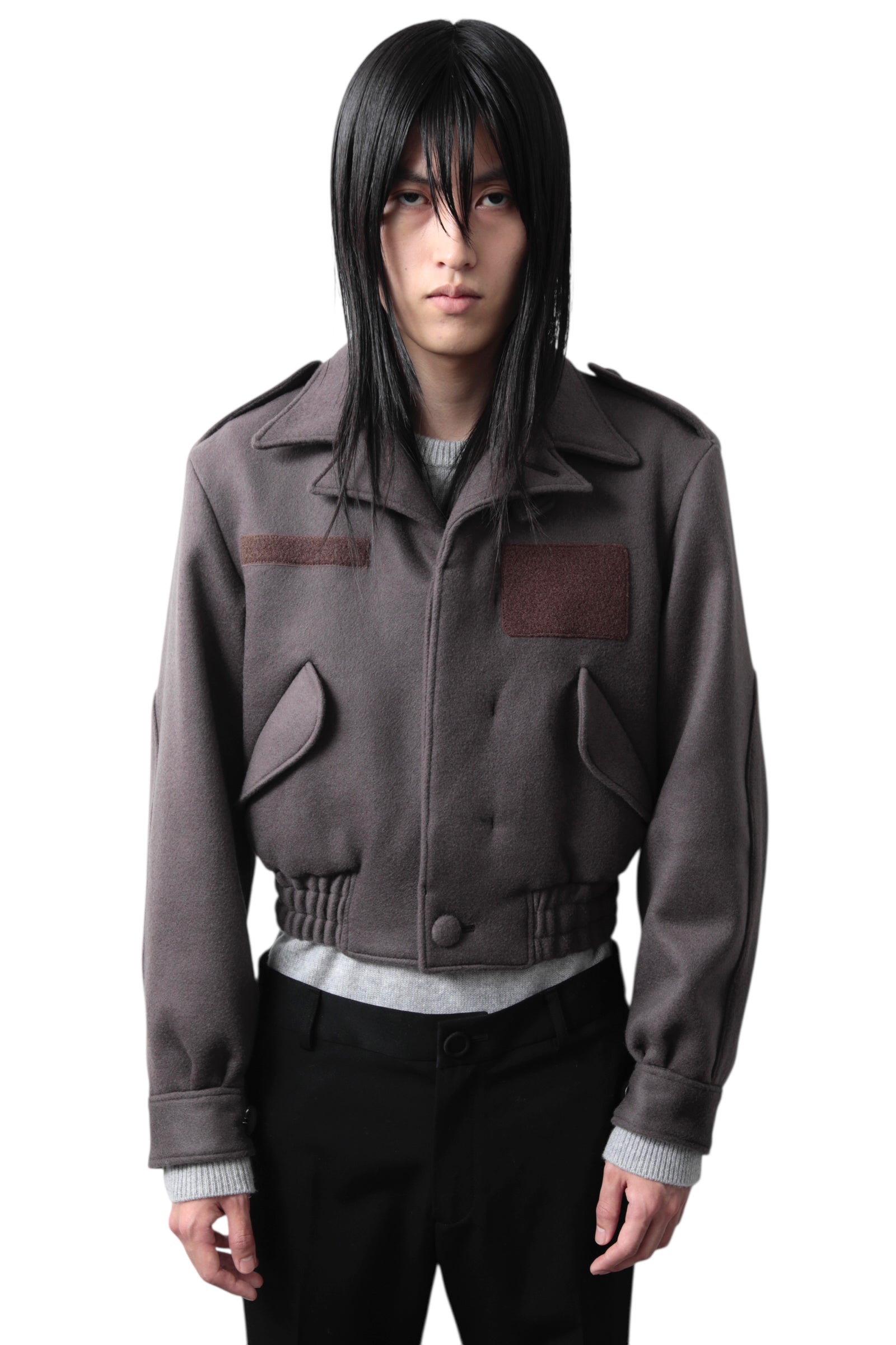ORIMI CROP MILITARY JACKET