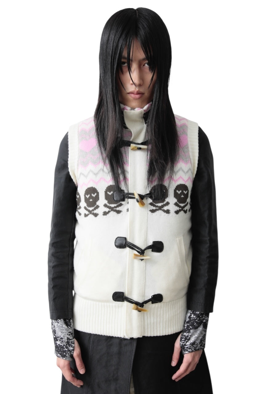 LOVELY SKULL KNIT VEST