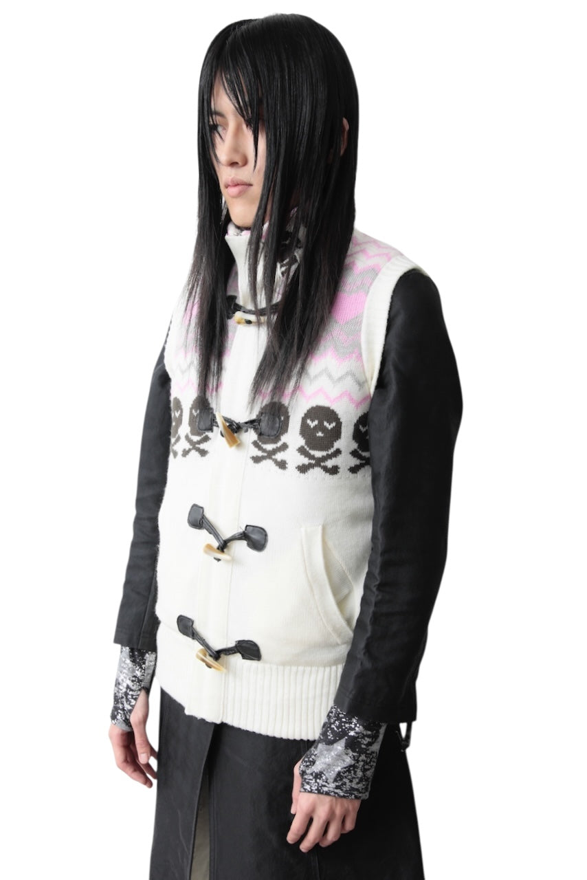 LOVELY SKULL KNIT VEST