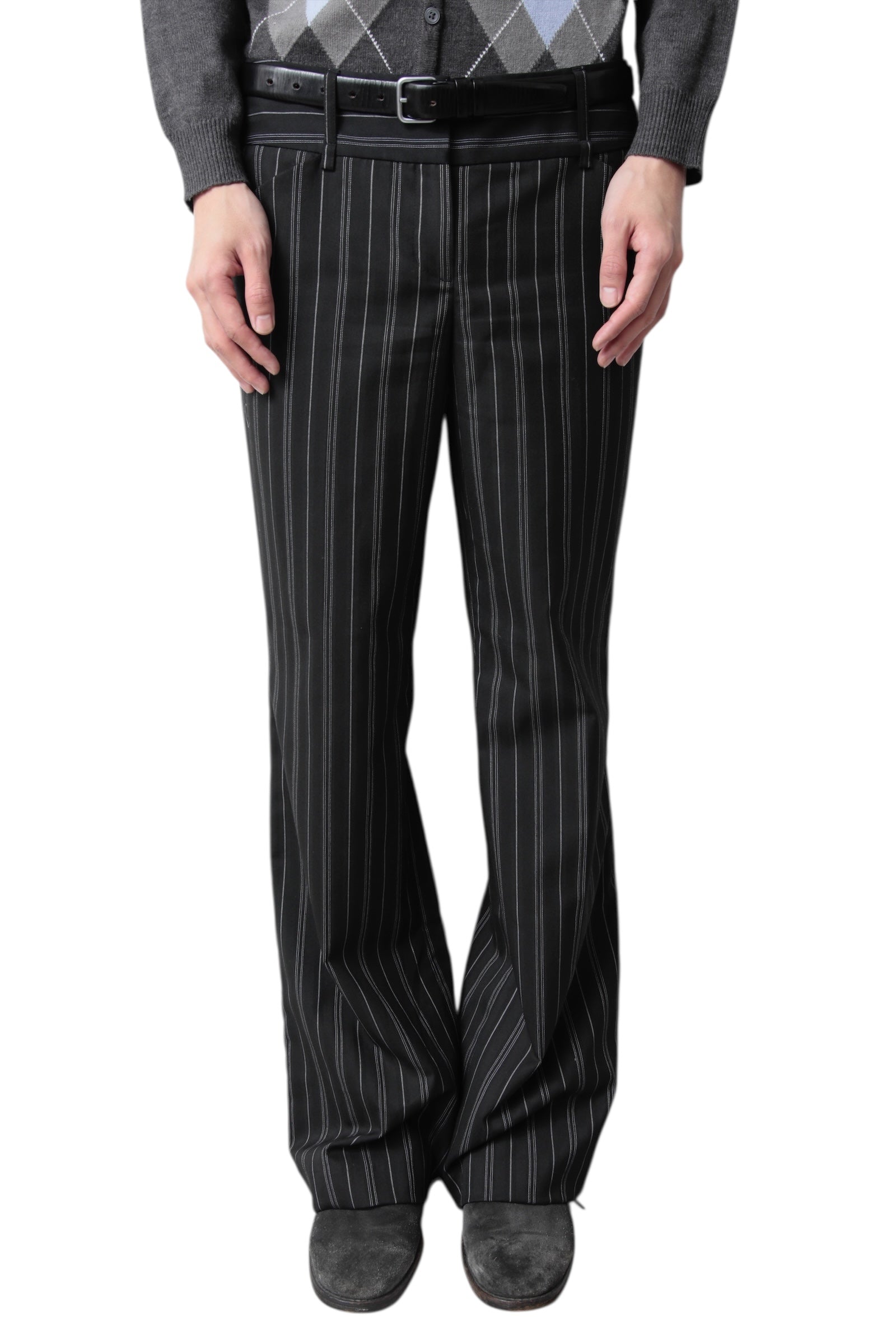 STRIPE FLARE SLACKS