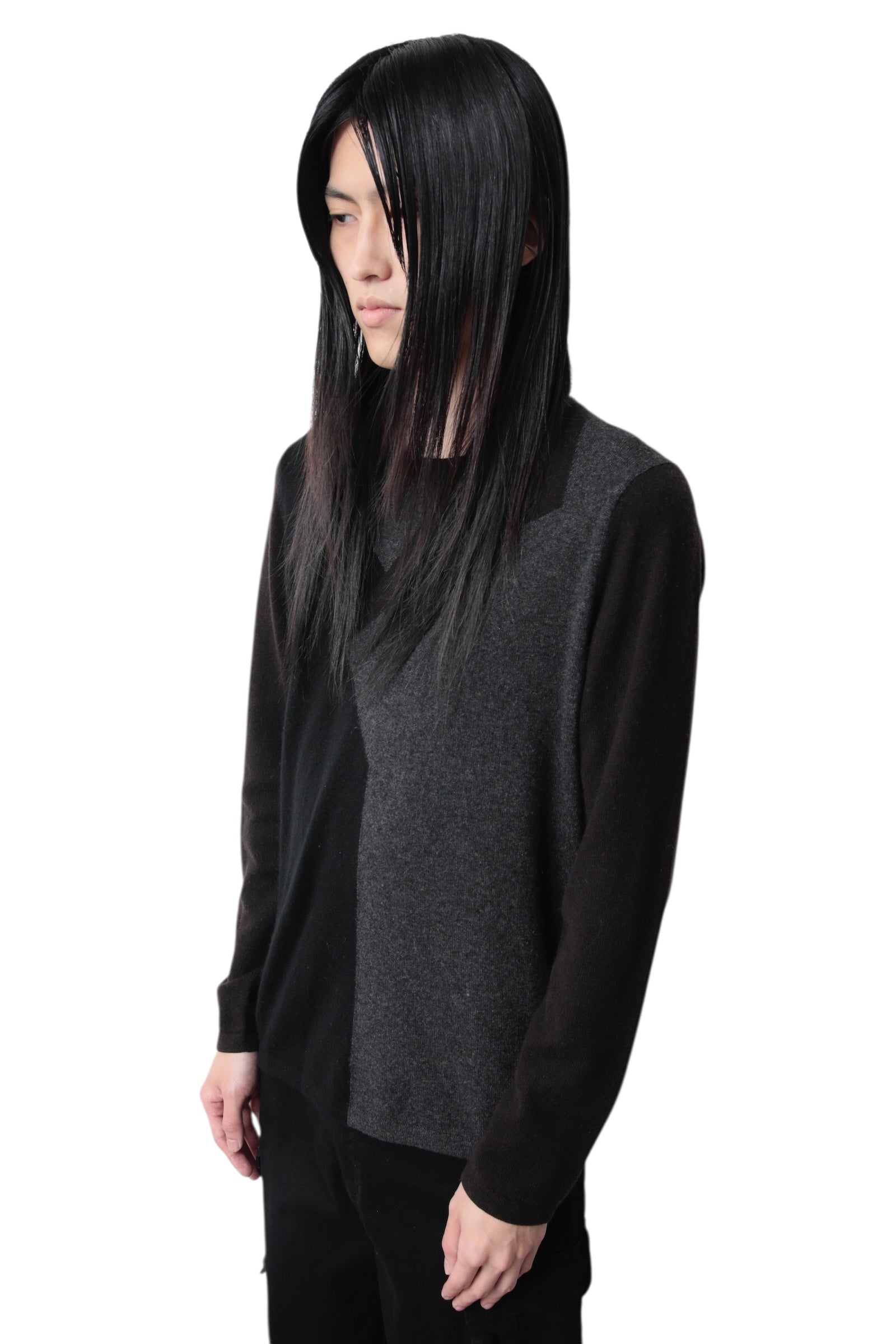 GIVENCHY SWITCHING CASHMERE SWEATER