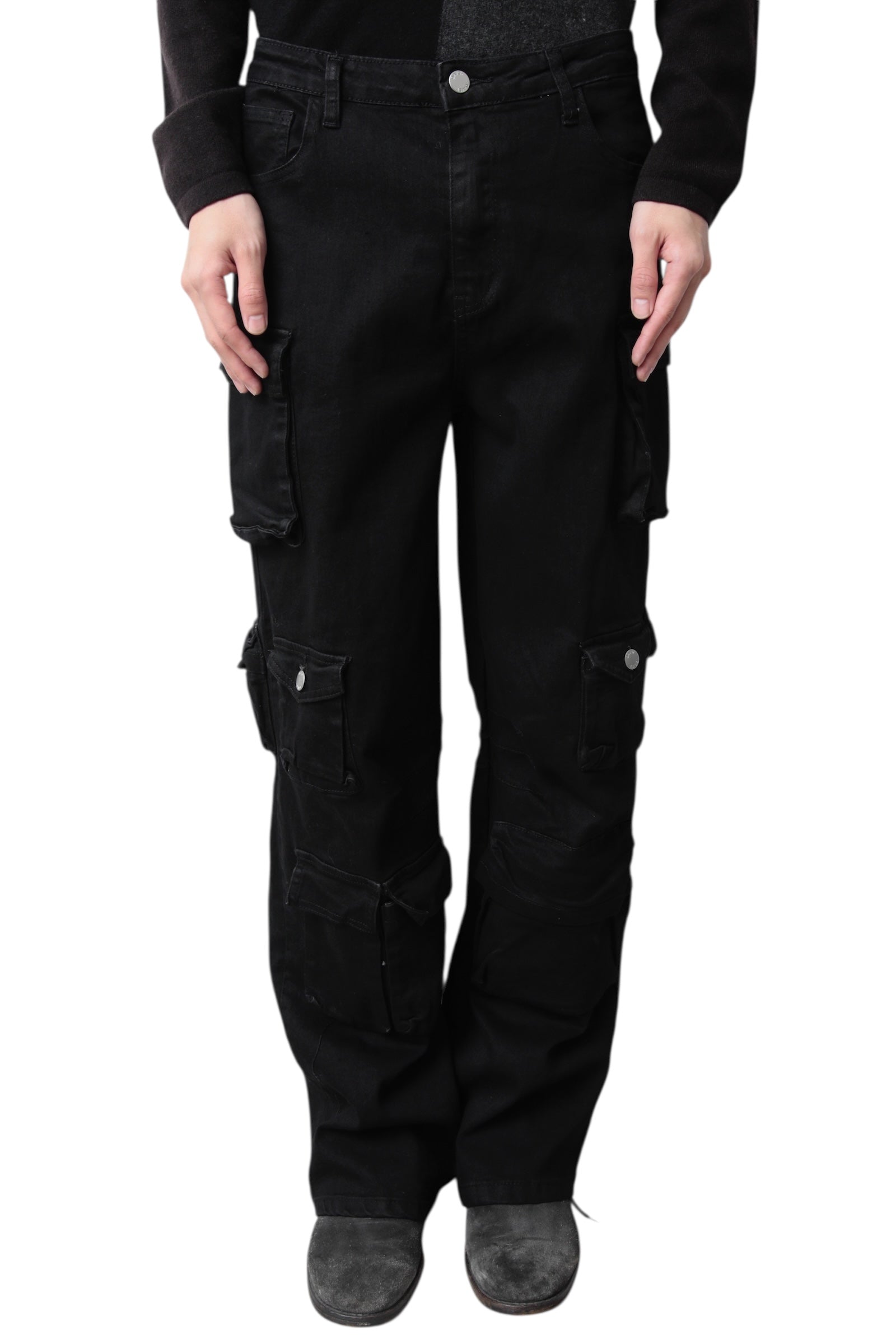 MULTI POCKETS STRAIGHT CARGO PANTS
