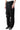 BLACK CRASHED DENIM PANTS