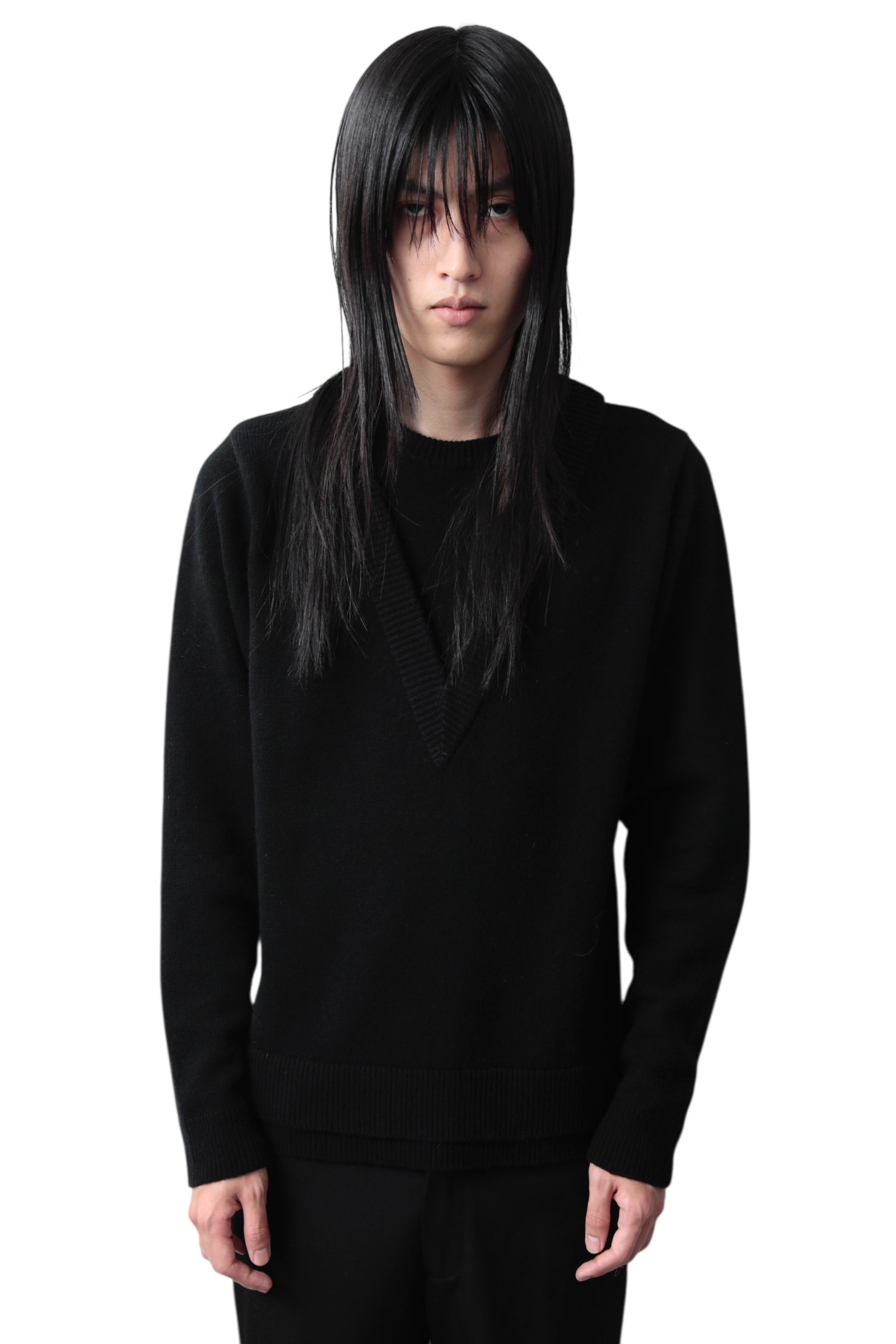ORIMI DOUBLE V-SWEATER