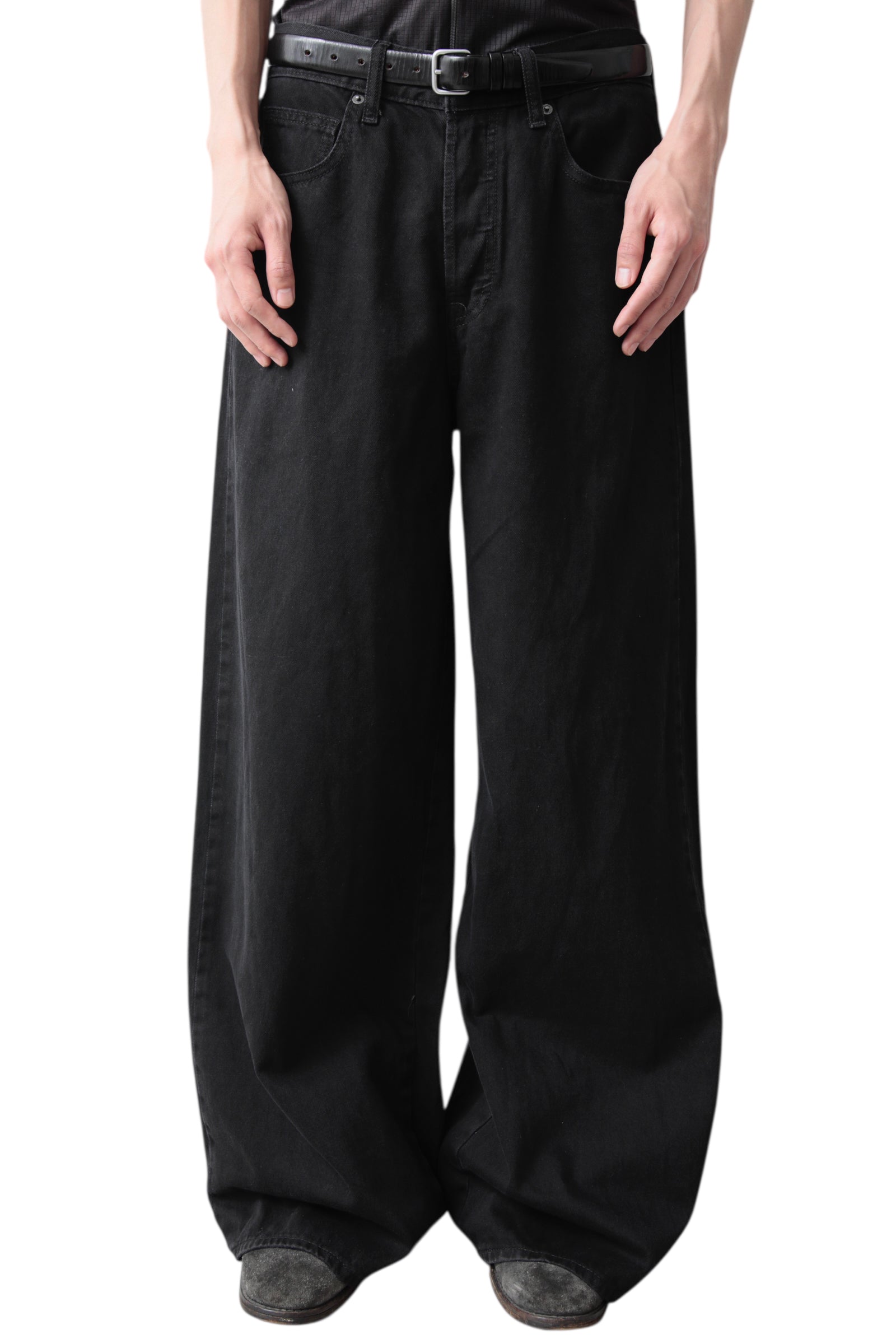 BLACK BAGGY DENIM PANTS