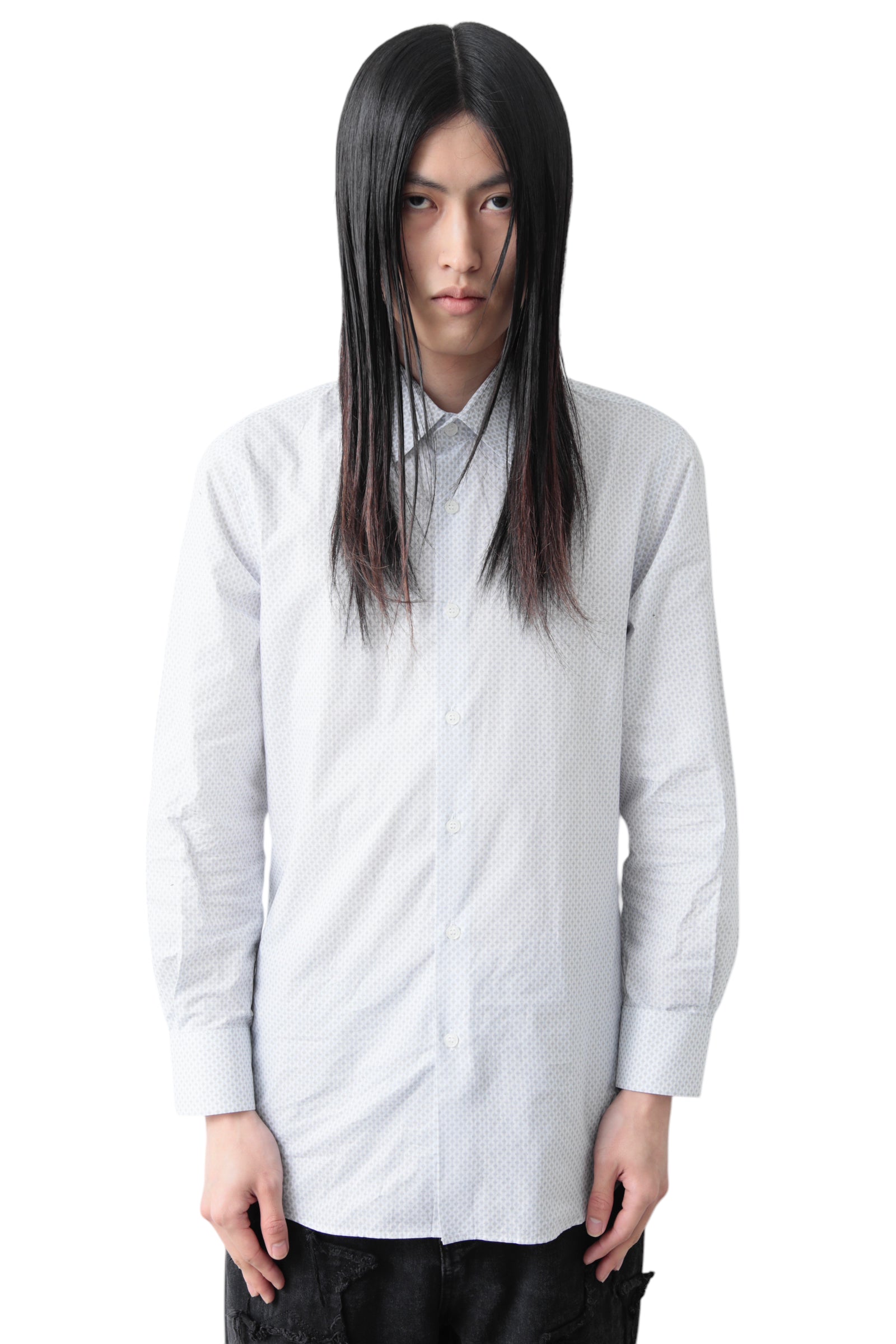 PRADA DIAMOND PATTERNED CLASSIC SHIRT