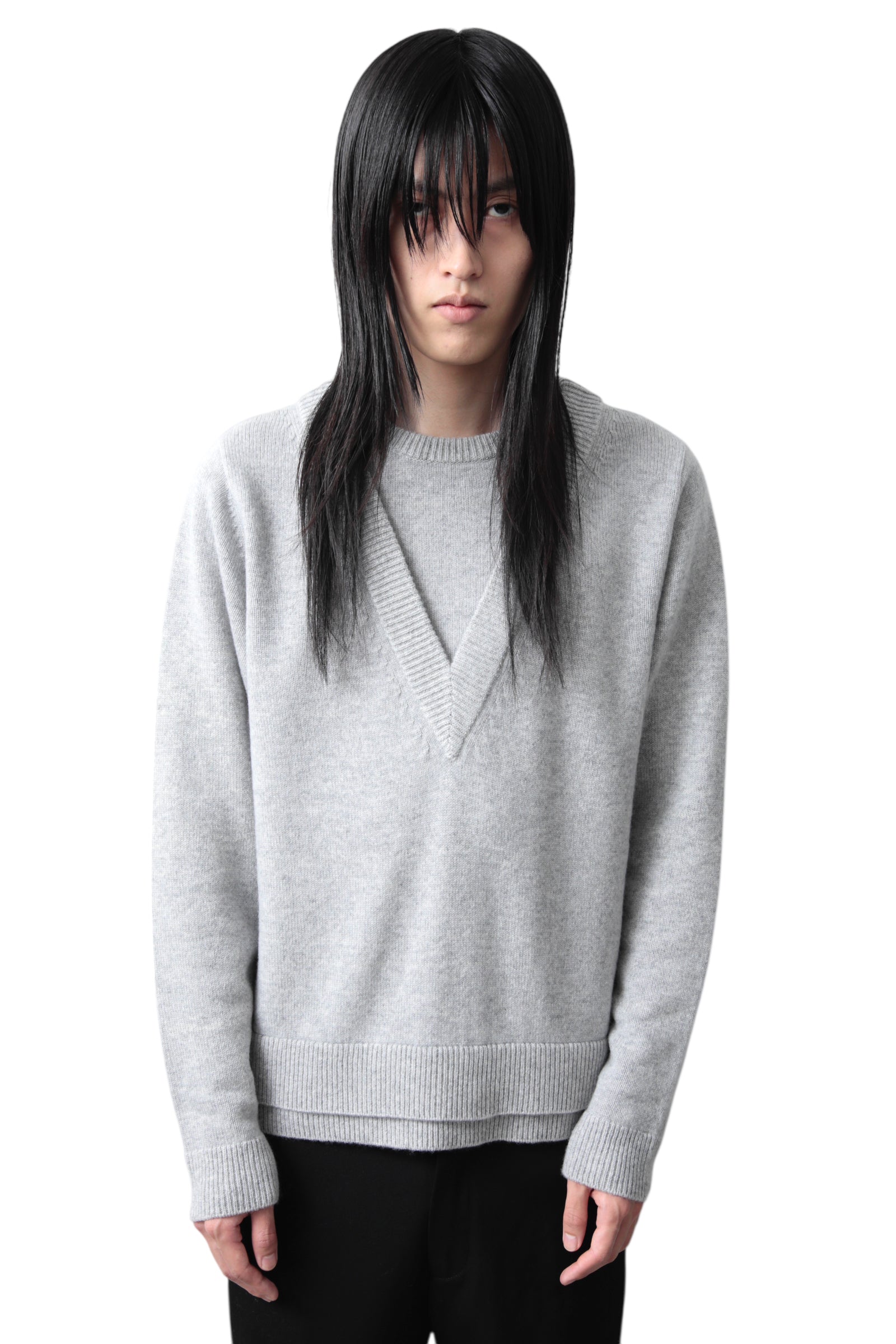 ORIMI DOUBLE V-SWEATER