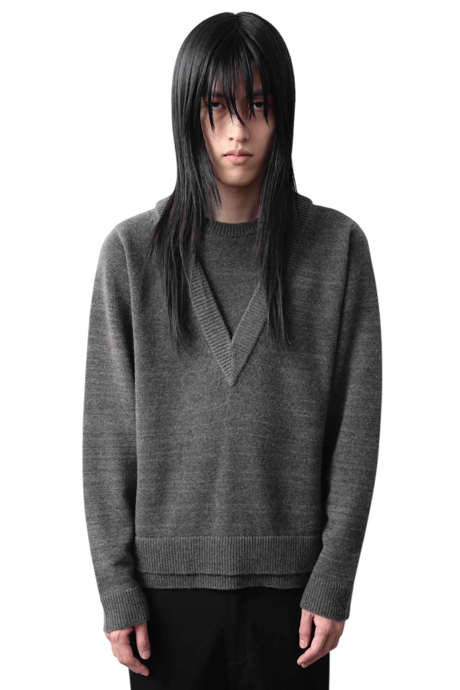 ORIMI DOUBLE V-SWEATER