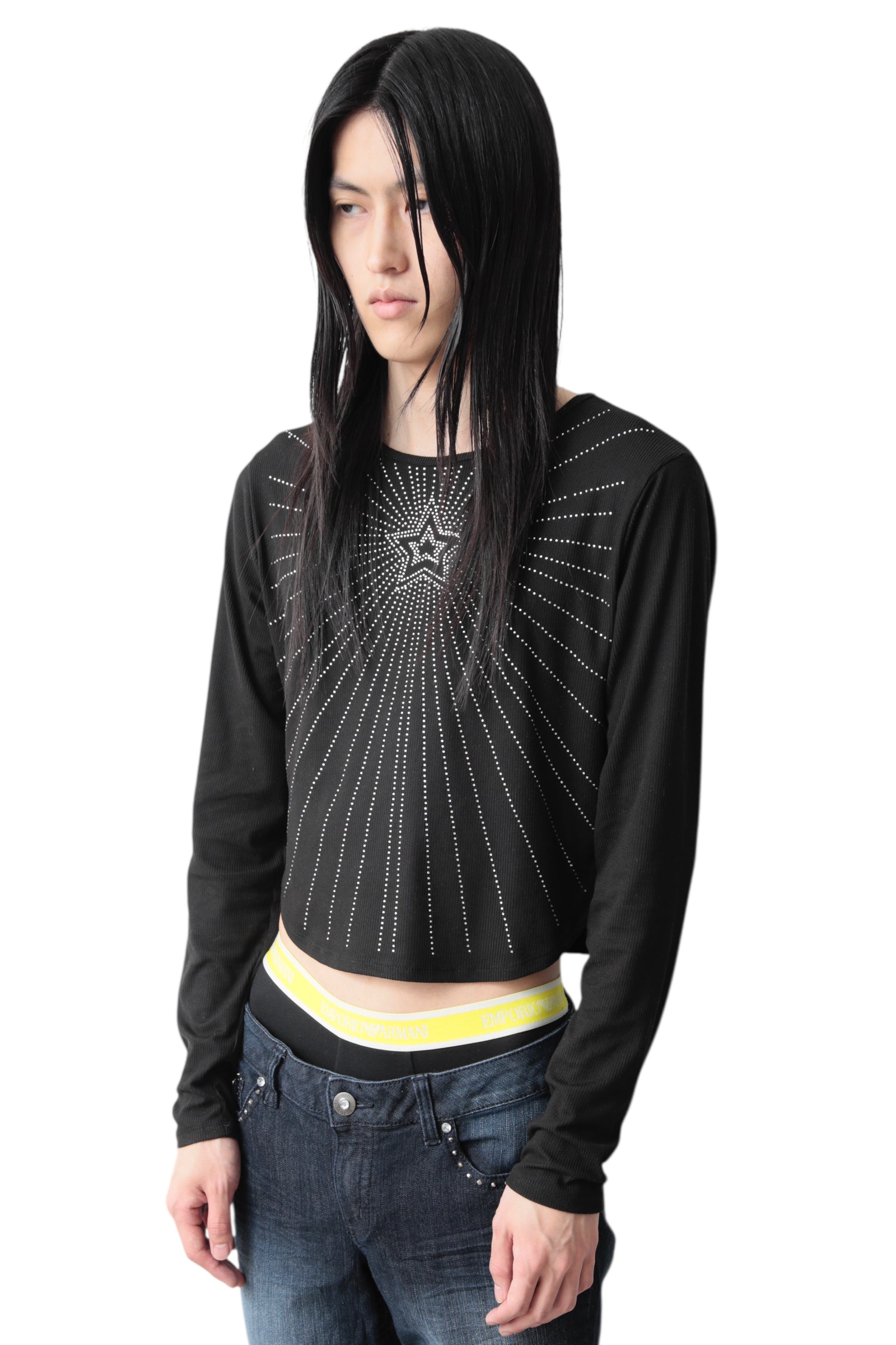 OVERFLOWING LIGHT STAR RHINESTONE TOP