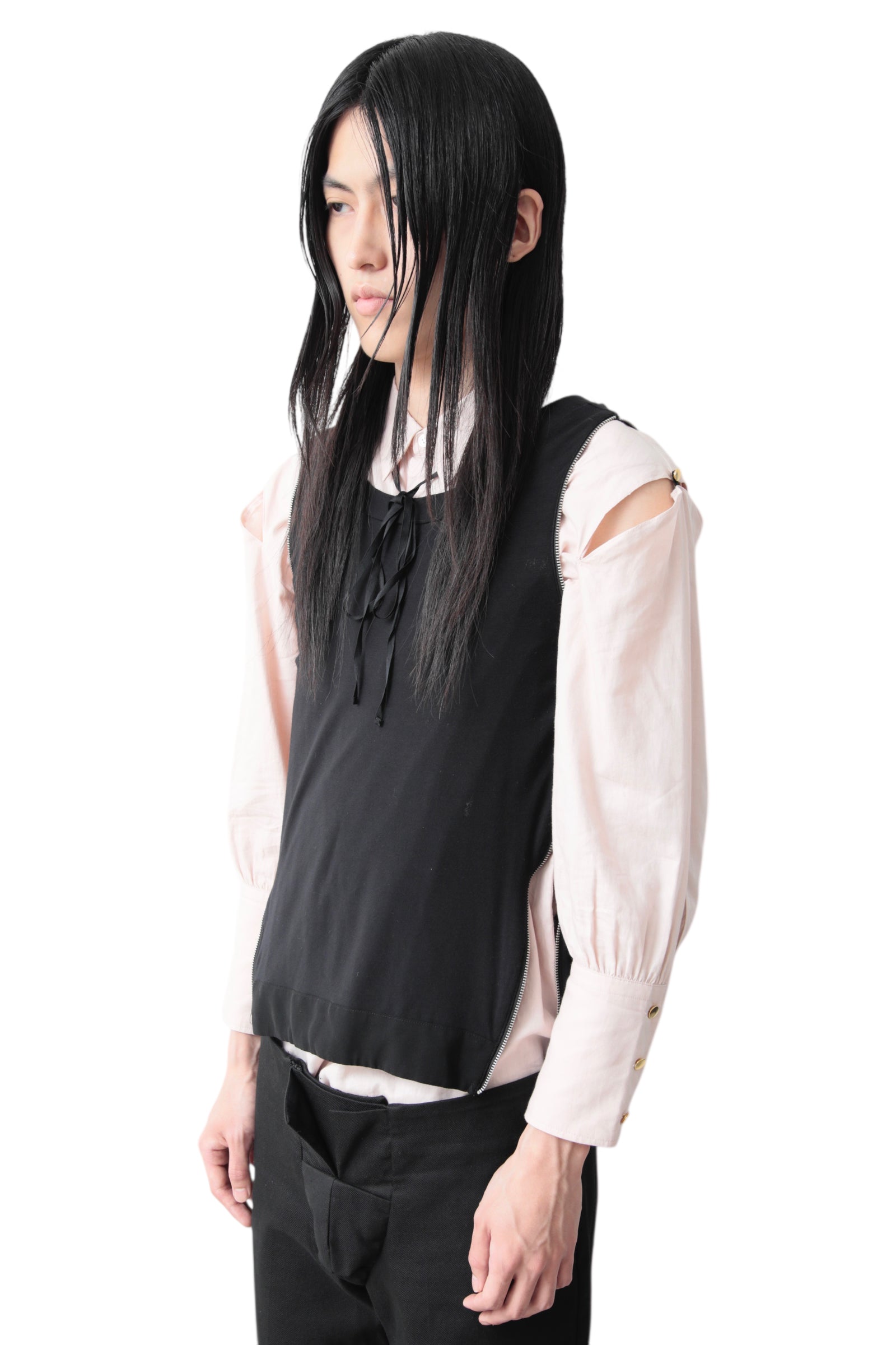 SIDE ZIP NO SLEEVE TOP