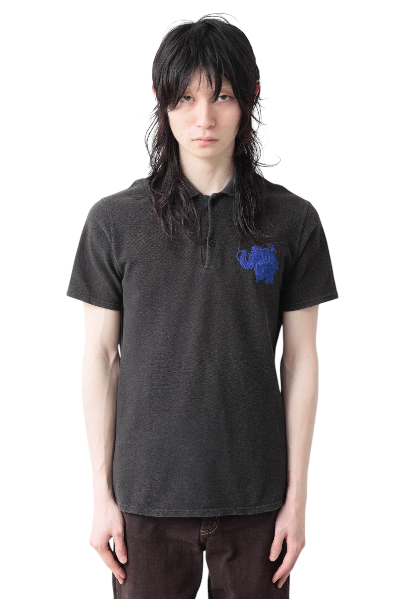 KAPITAL MAMMOTH EMBROIDERY POLO SHIRT