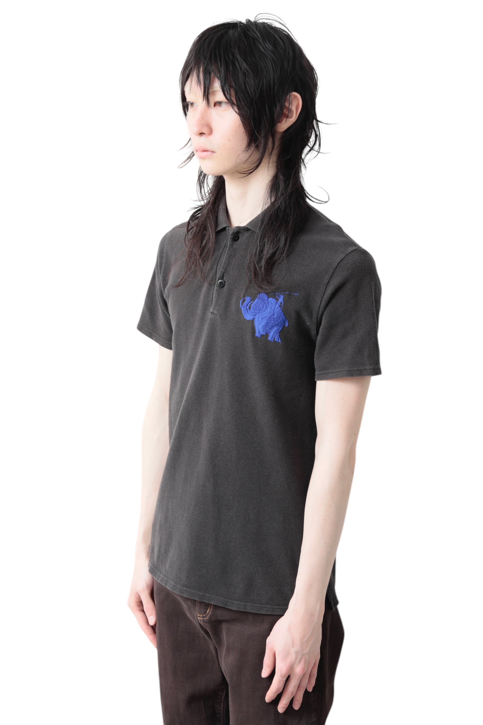 KAPITAL MAMMOTH EMBROIDERY POLO SHIRT