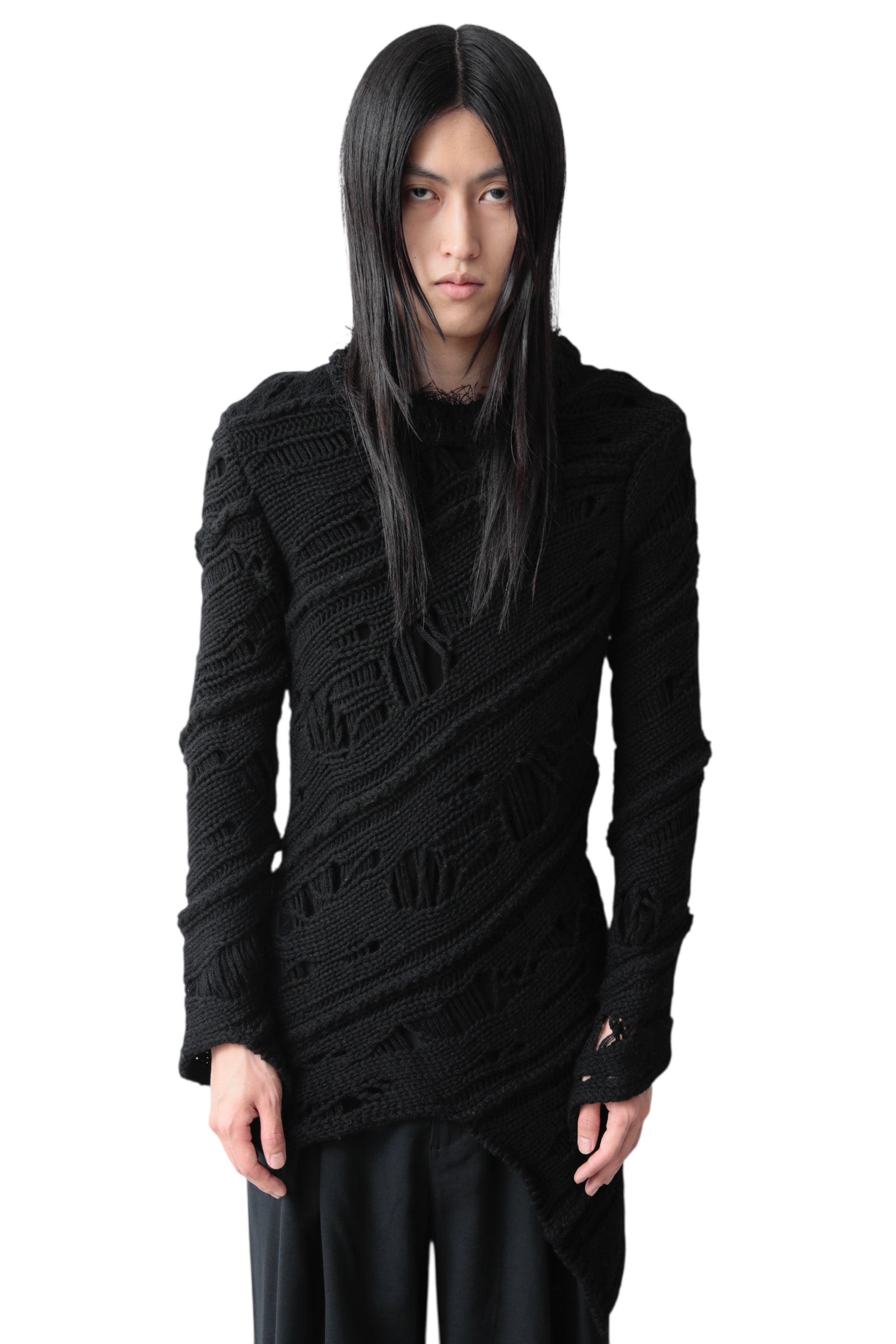 COMME DES GARCONS HOMME PLUS TWISTED ASYMMETRY LONG KNIT