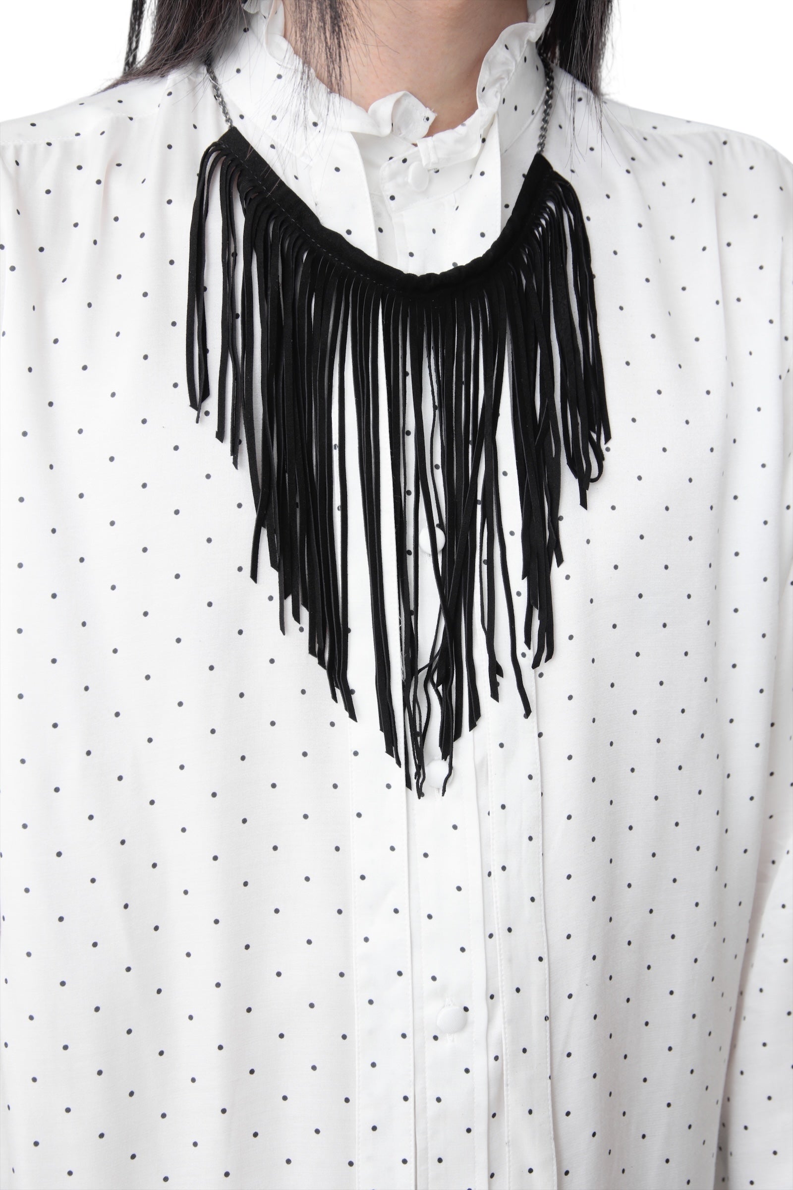 TAKAHIROMIYASHITATHESOLOIST FRINGE CHOKER NECKLACE